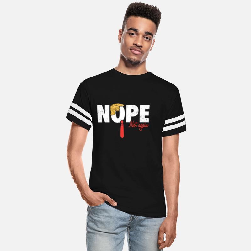 Funny Trump Nope Not Again Satire Apparel