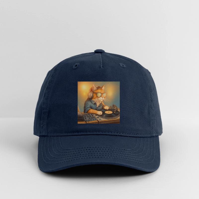 Funny Vintage Cat DJ Tropical Beach Gift