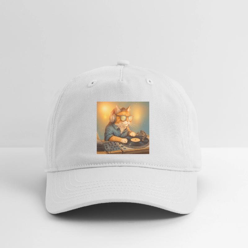 Funny Vintage Cat DJ Tropical Beach Gift