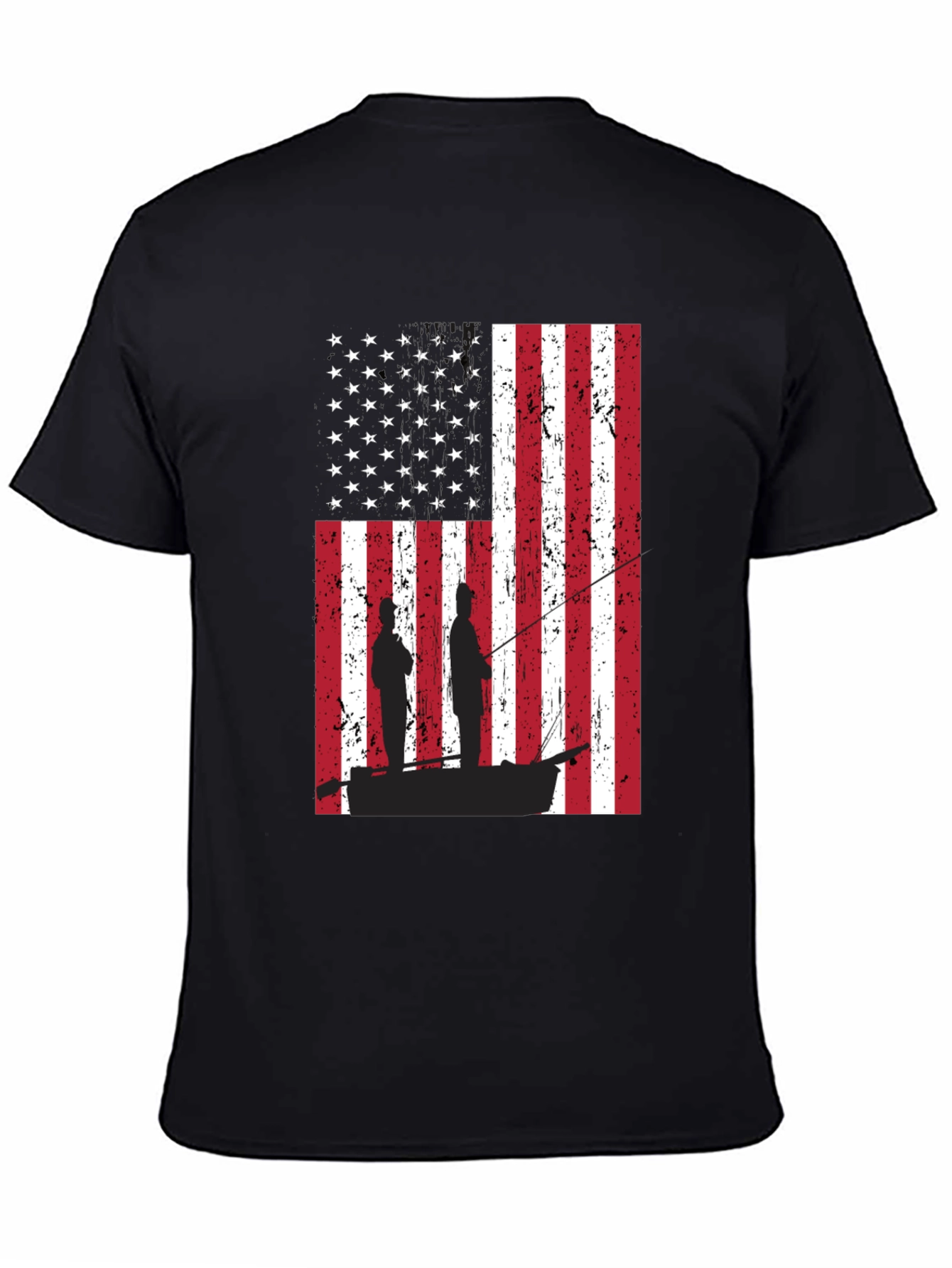 American Flag Fishing T-Shirt