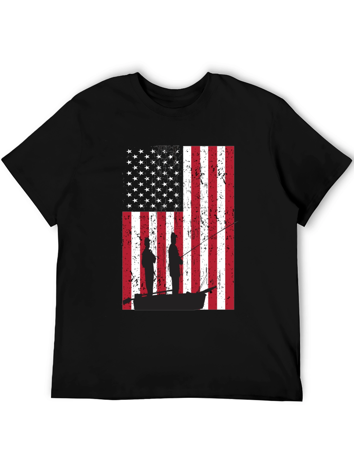 American Flag Fishing T-Shirt