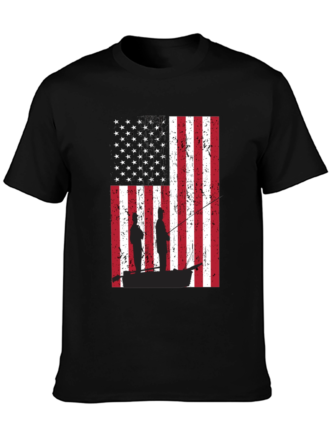 American Flag Fishing T-Shirt