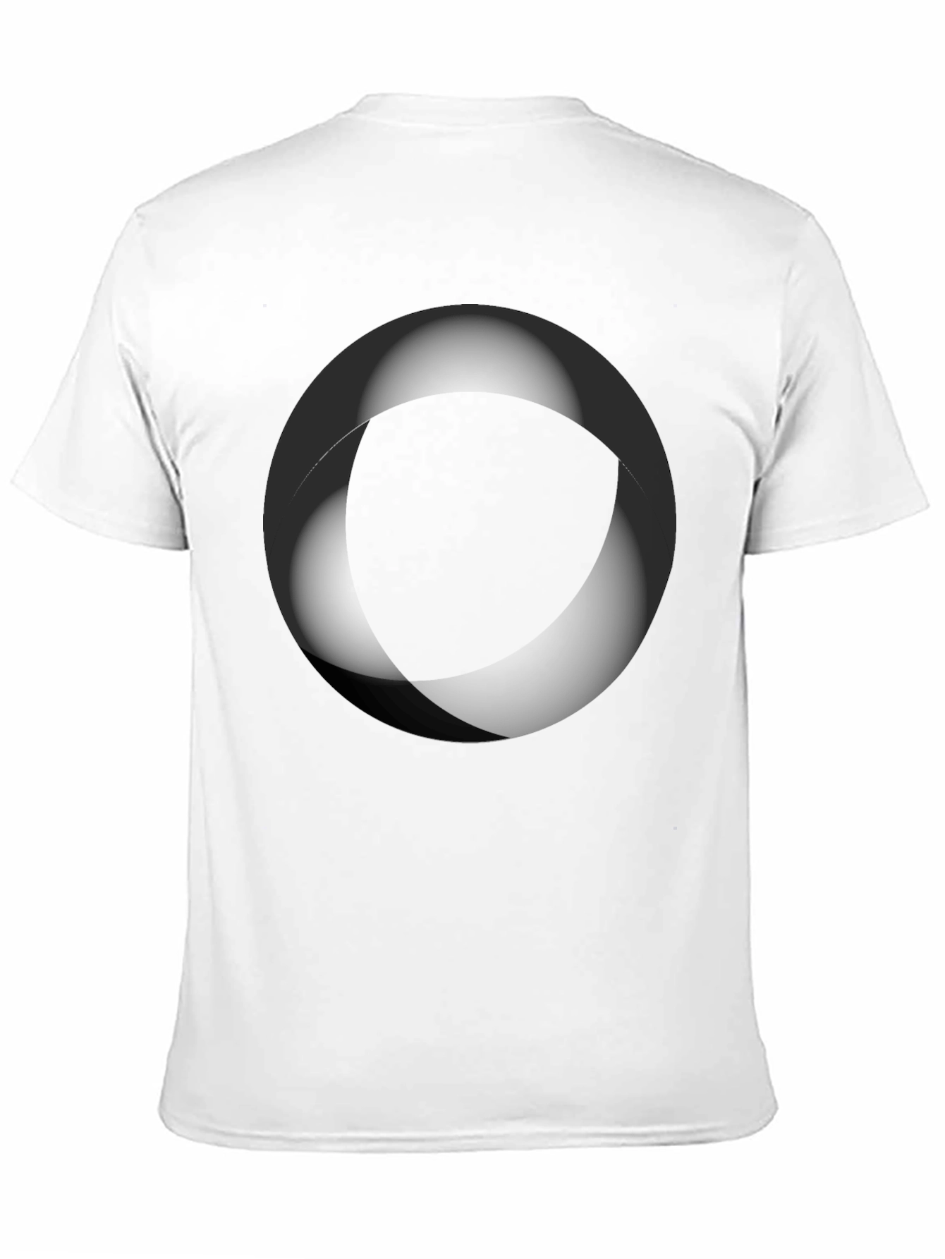 Modern Black Circle Graphic Tee - Casual Style