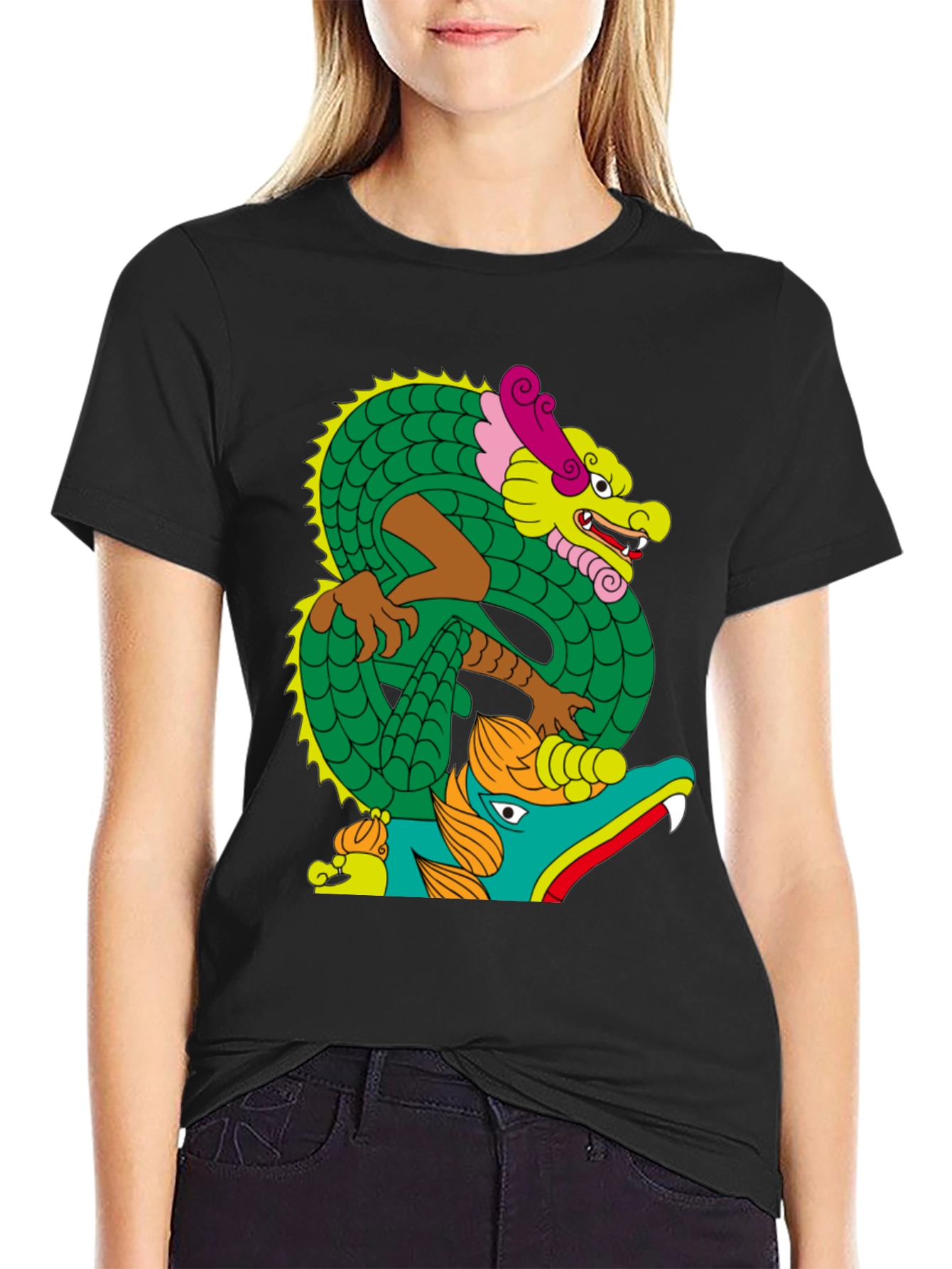 Dragon Graphic Tee - Bold Artistic Design