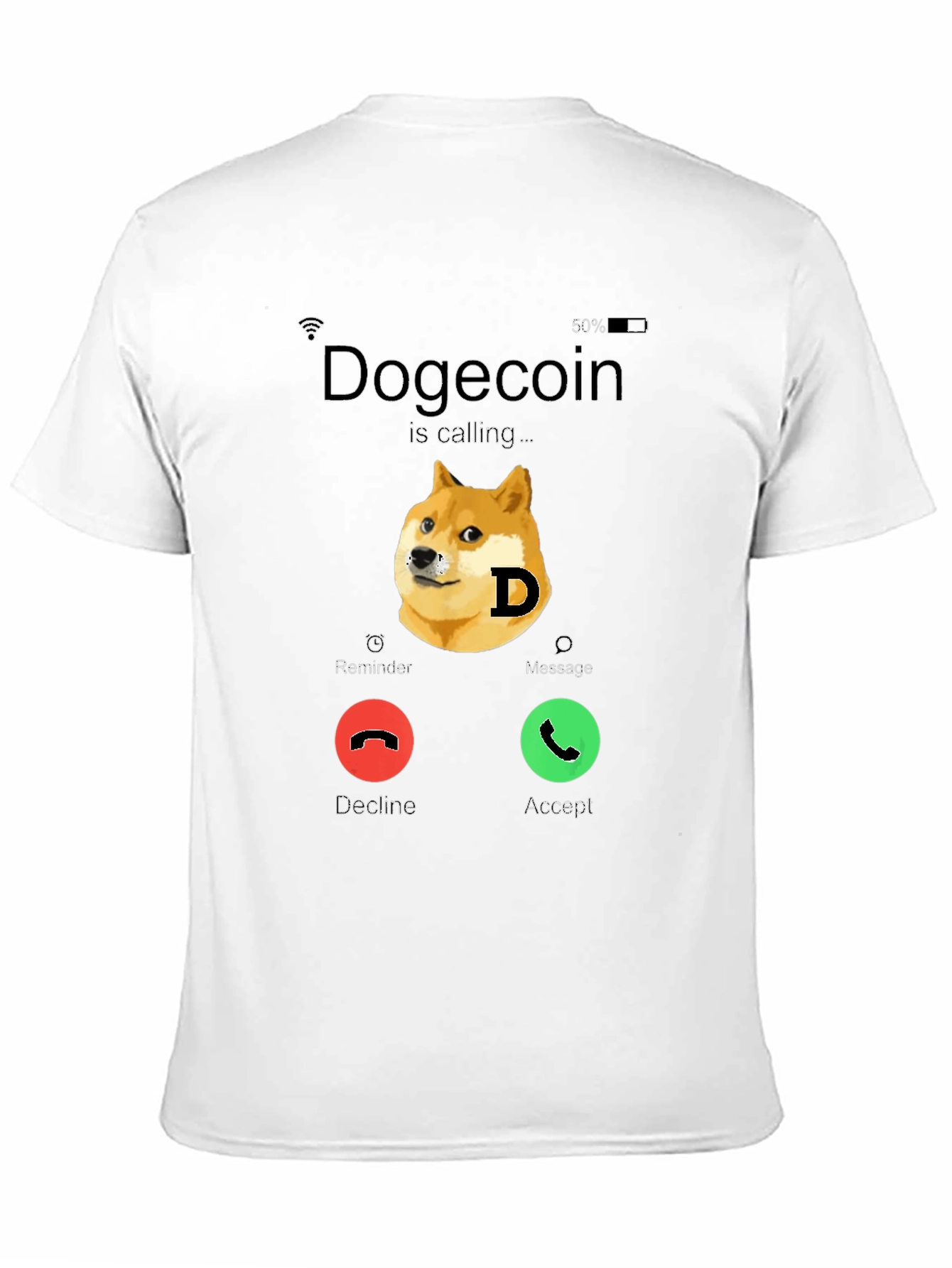 Dogecoin Calling T-Shirt - Funny Crypto Tee