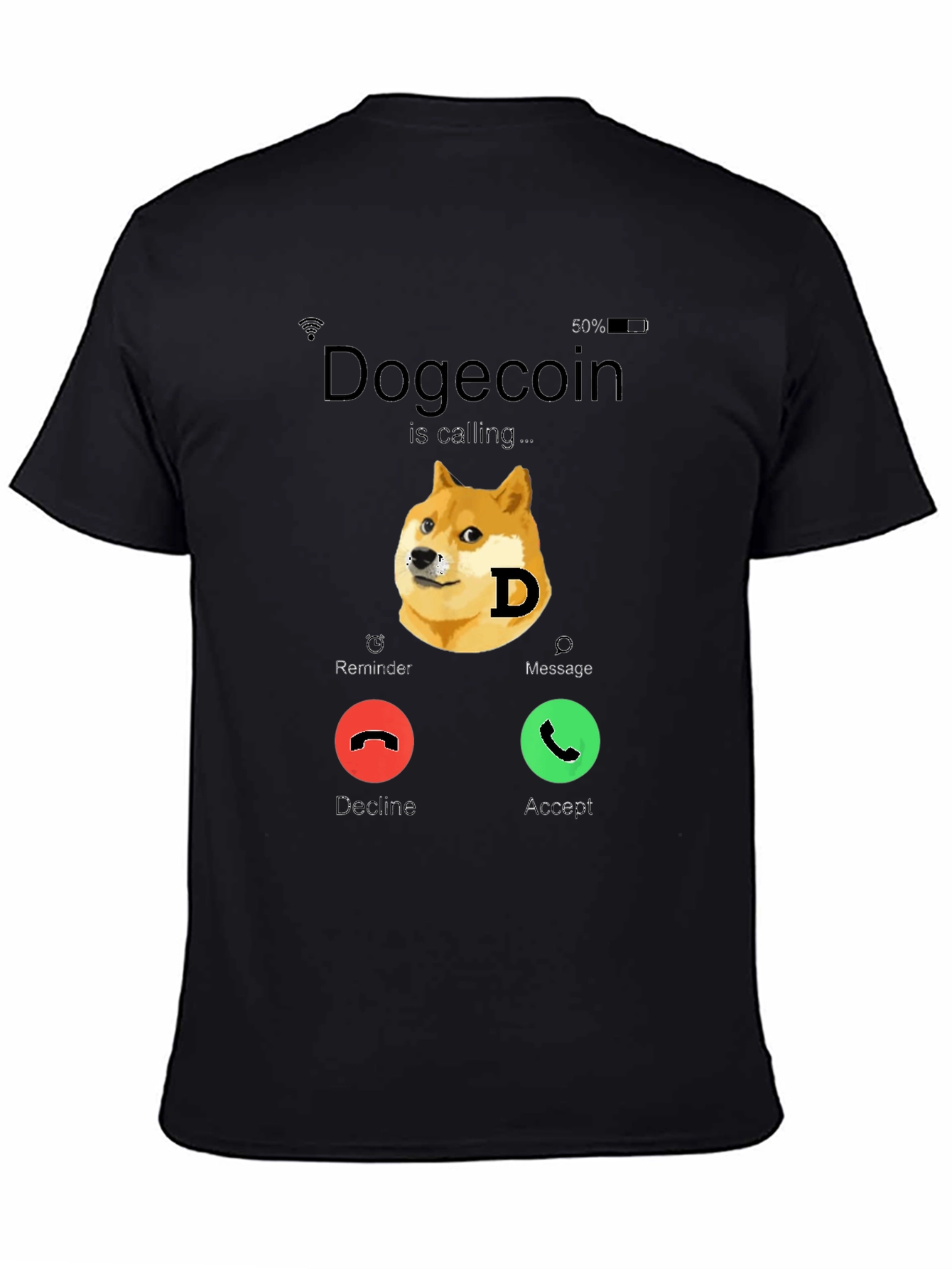 Dogecoin Calling T-Shirt - Funny Crypto Tee