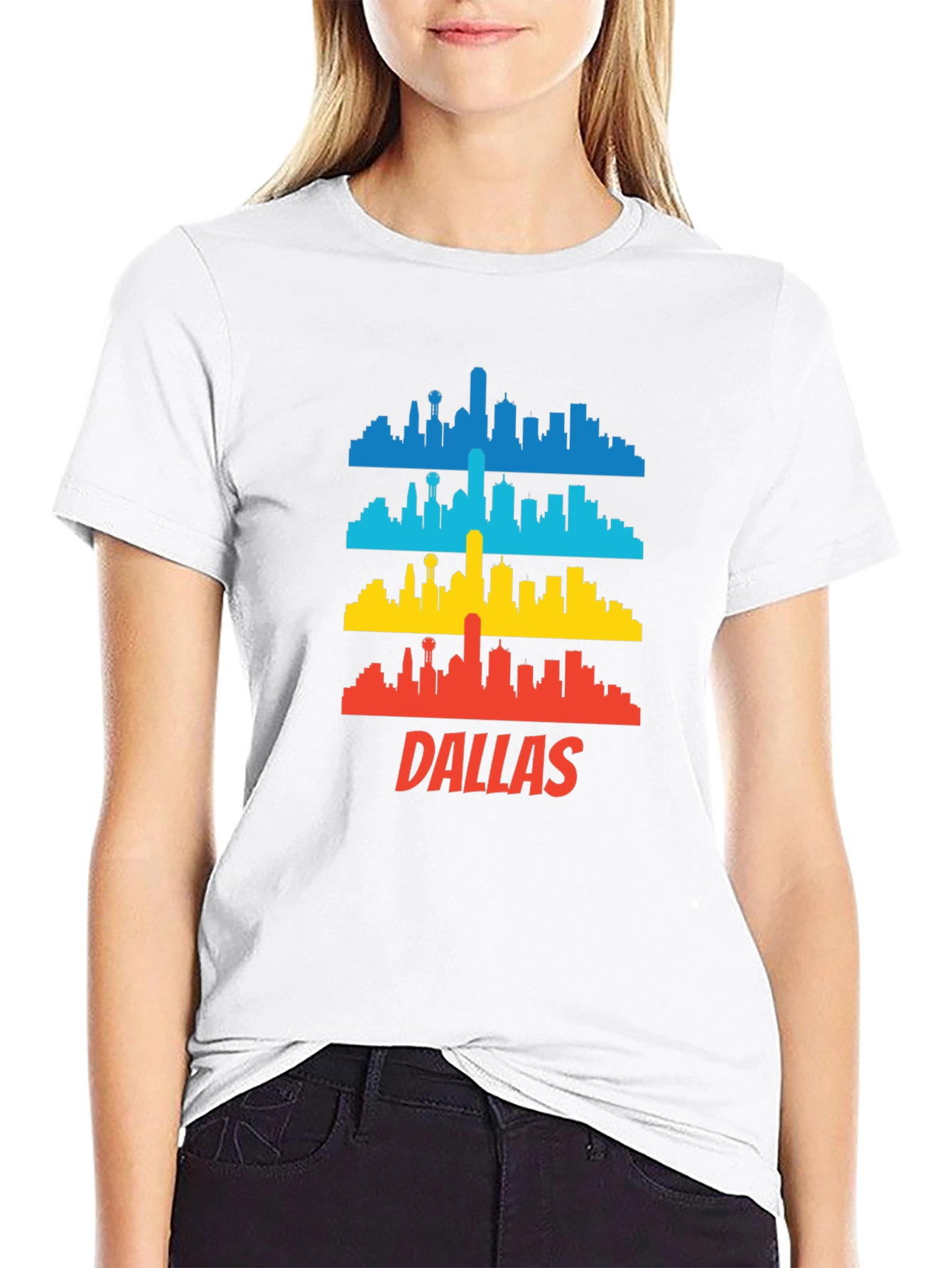 Dallas Skyline Graphic Tee - Cool Cityscape T-Shirt