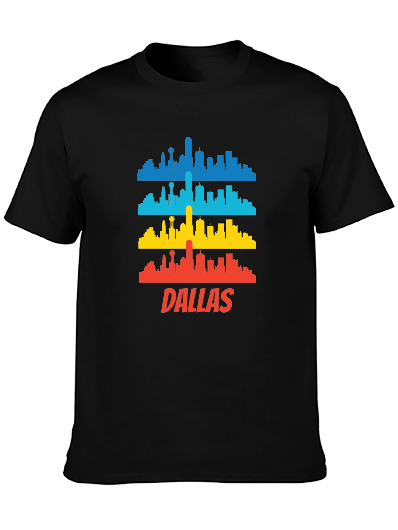 Dallas Skyline Graphic Tee - Cool Cityscape T-Shirt