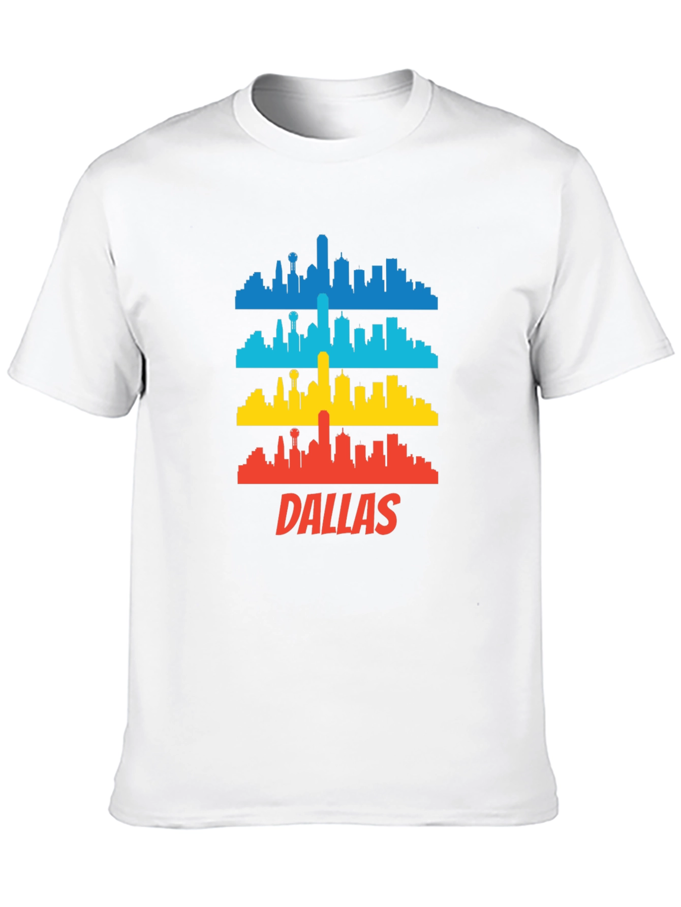 Dallas Skyline Graphic Tee - Cool Cityscape T-Shirt