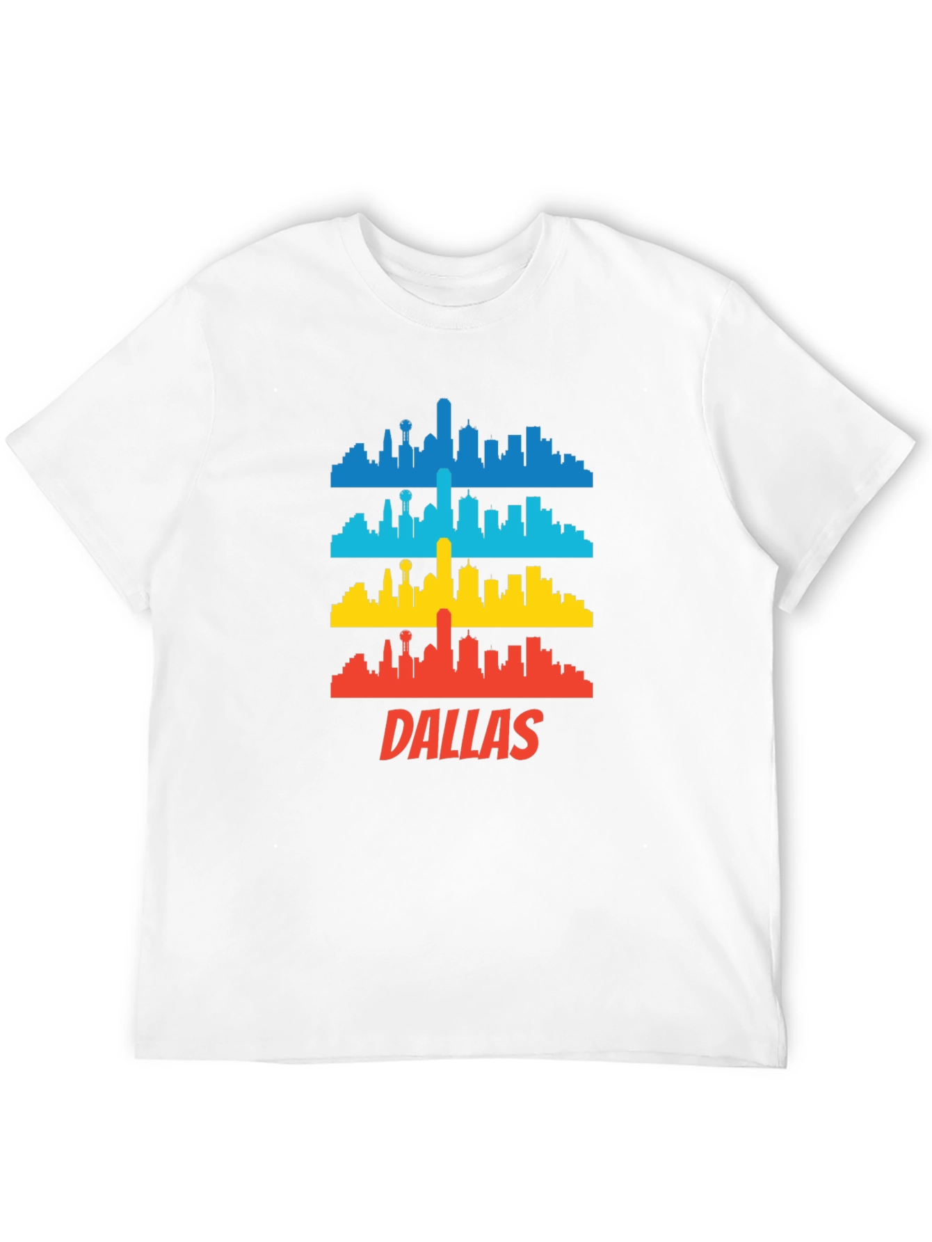 Dallas Skyline Graphic Tee - Cool Cityscape T-Shirt