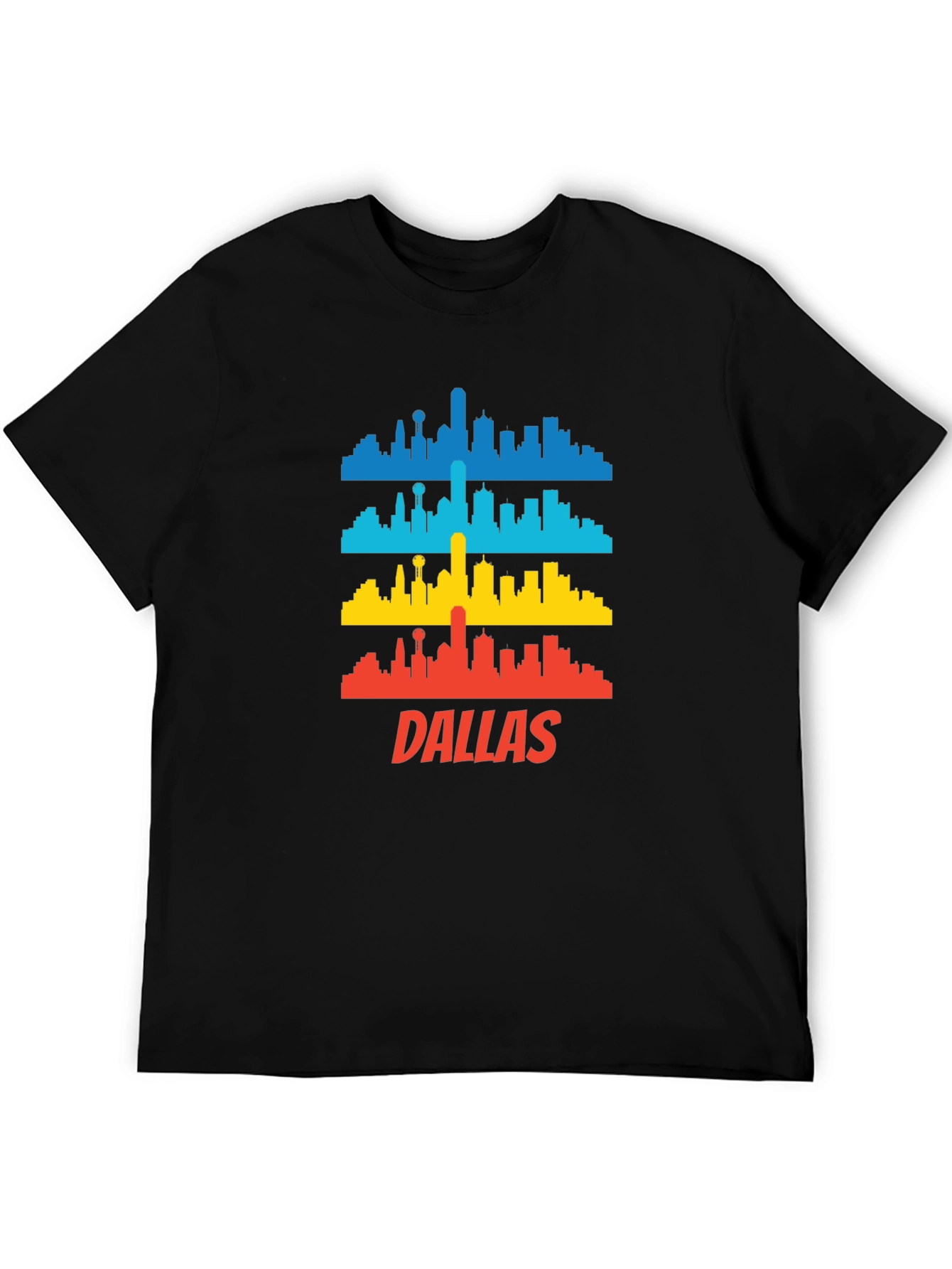 Dallas Skyline Graphic Tee - Cool Cityscape T-Shirt