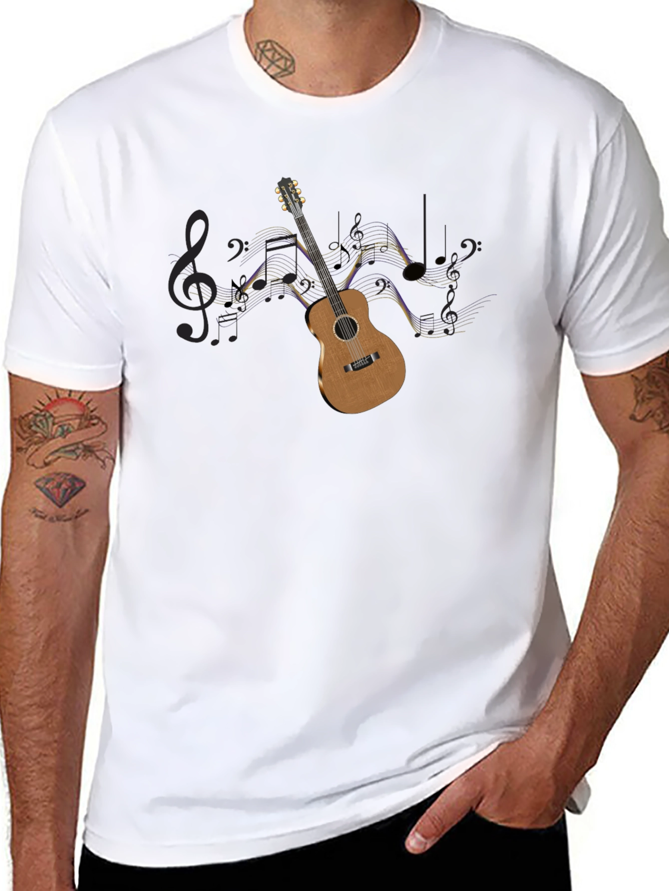 Music Guitar Graphic Tee