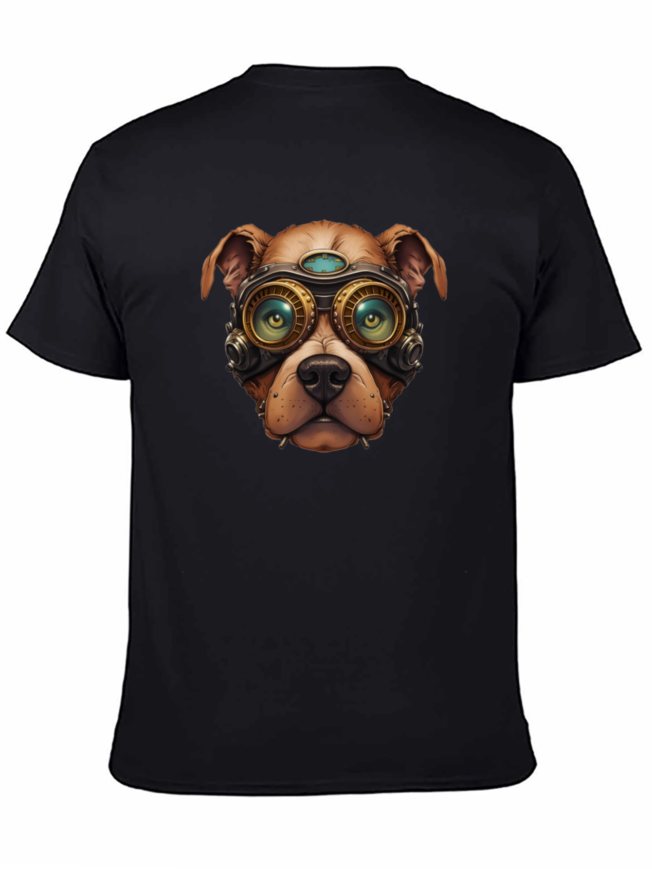 Steampunk Dog Graphic T-Shirt