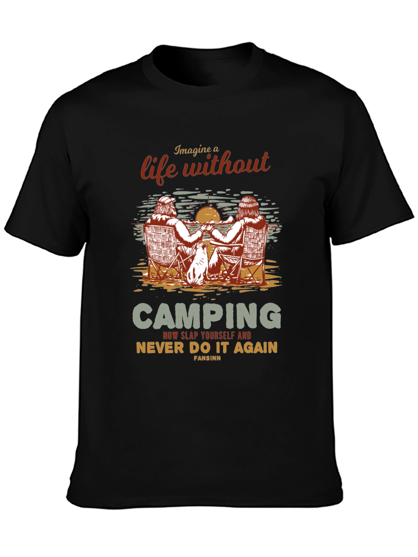 Camping Life Graphic T-Shirt - Outdoors Adventure Tee