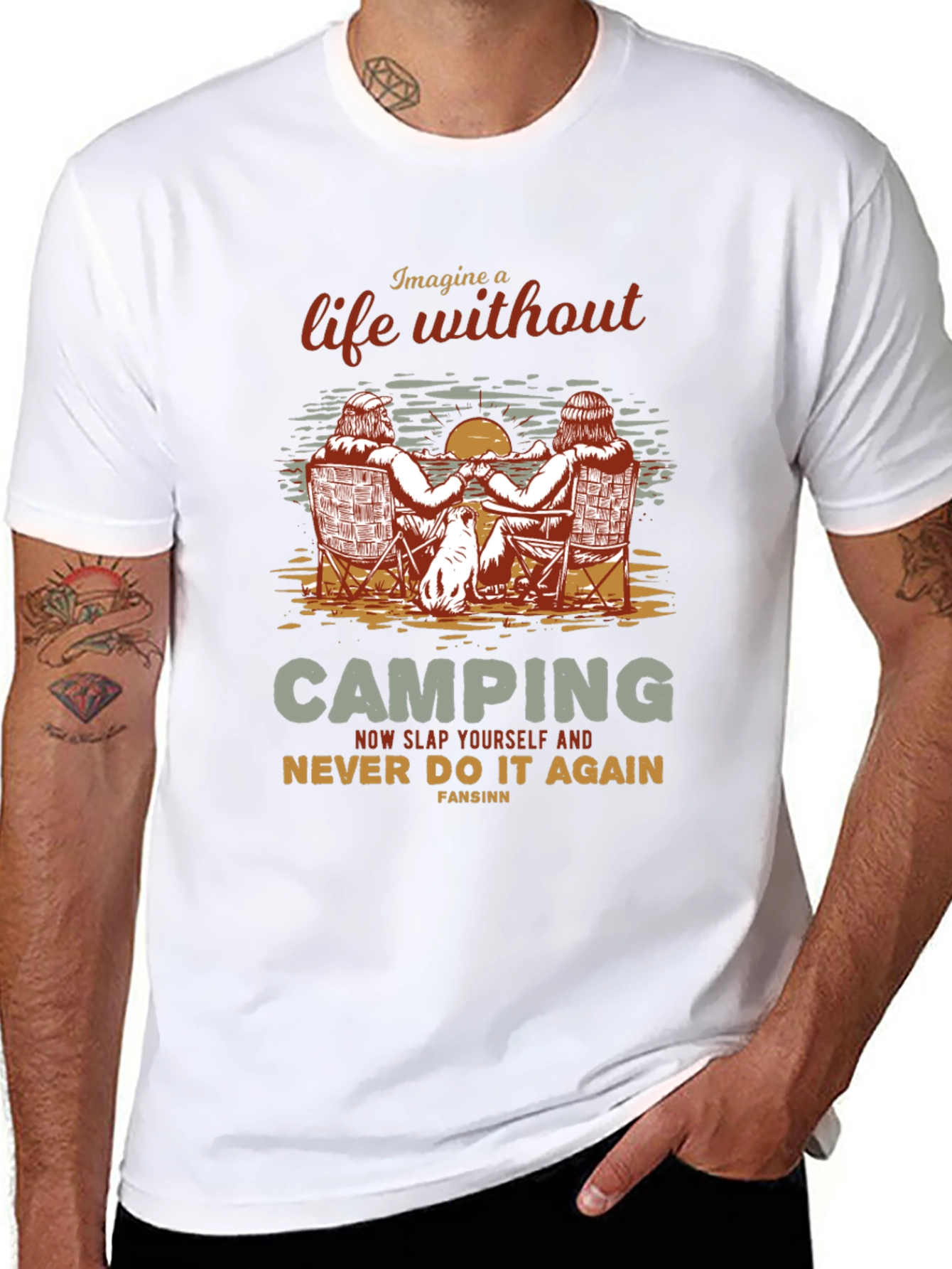 Camping Life Graphic T-Shirt - Outdoors Adventure Tee