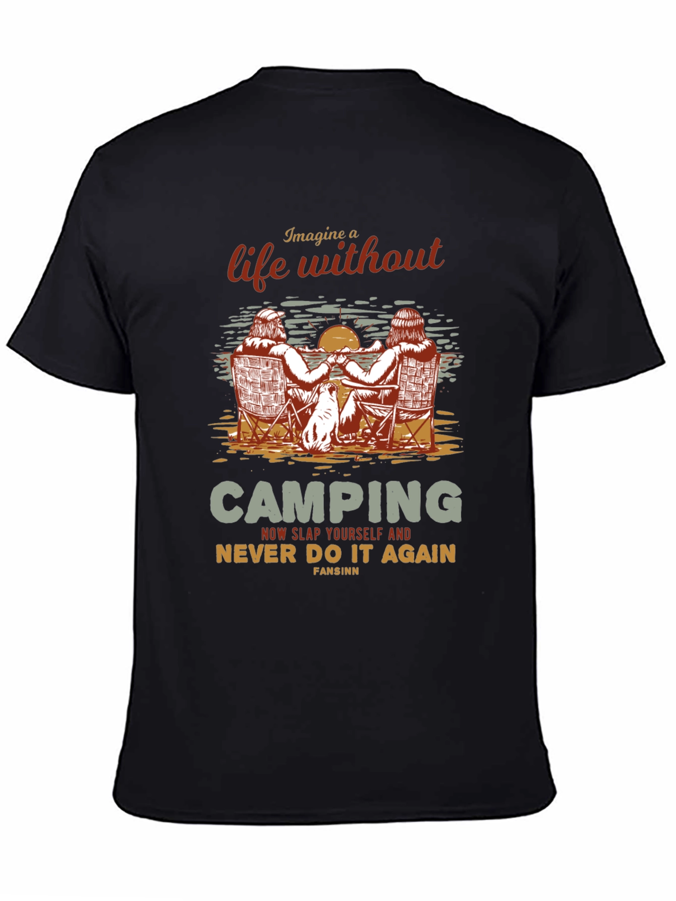 Camping Life Graphic T-Shirt - Outdoors Adventure Tee