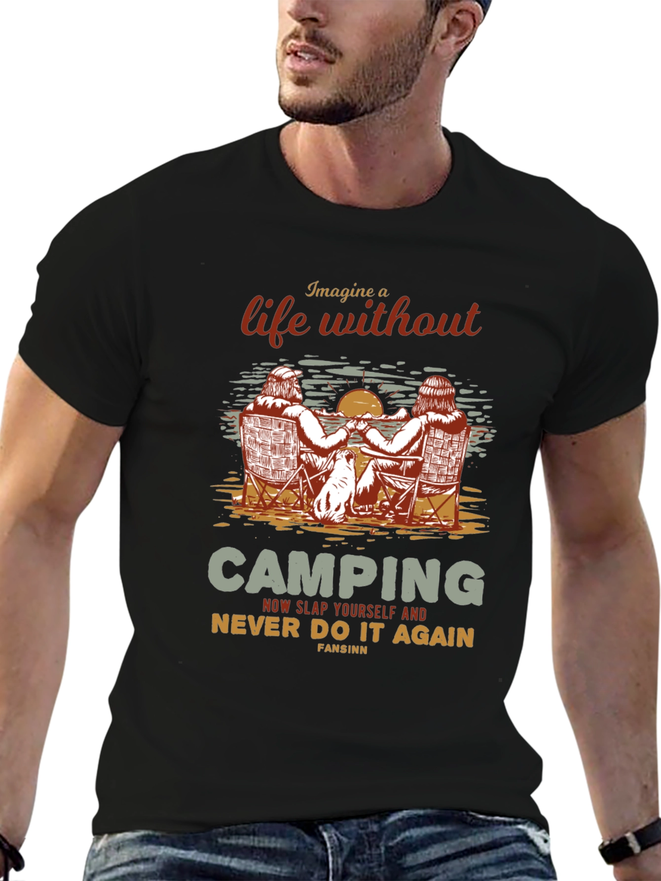 Camping Life Graphic T-Shirt - Outdoors Adventure Tee