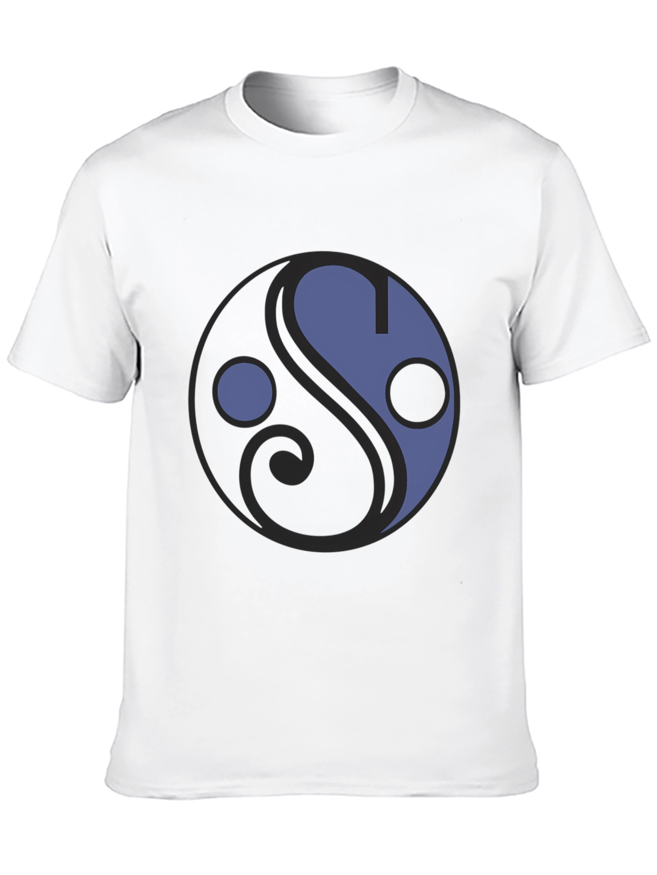 Yin Yang Style Graphic Tee - Unisex Black T-Shirt