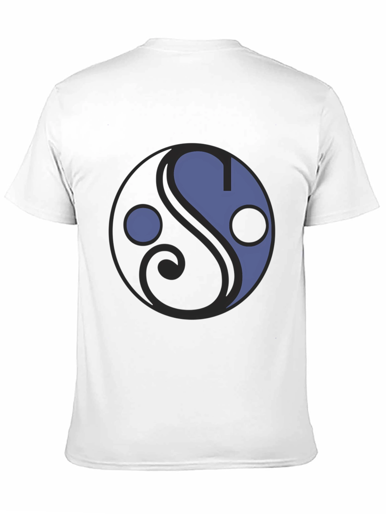 Yin Yang Style Graphic Tee - Unisex Black T-Shirt