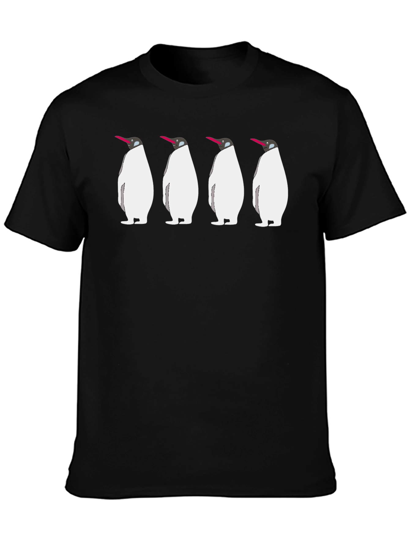 Penguin Parade Black T-Shirt