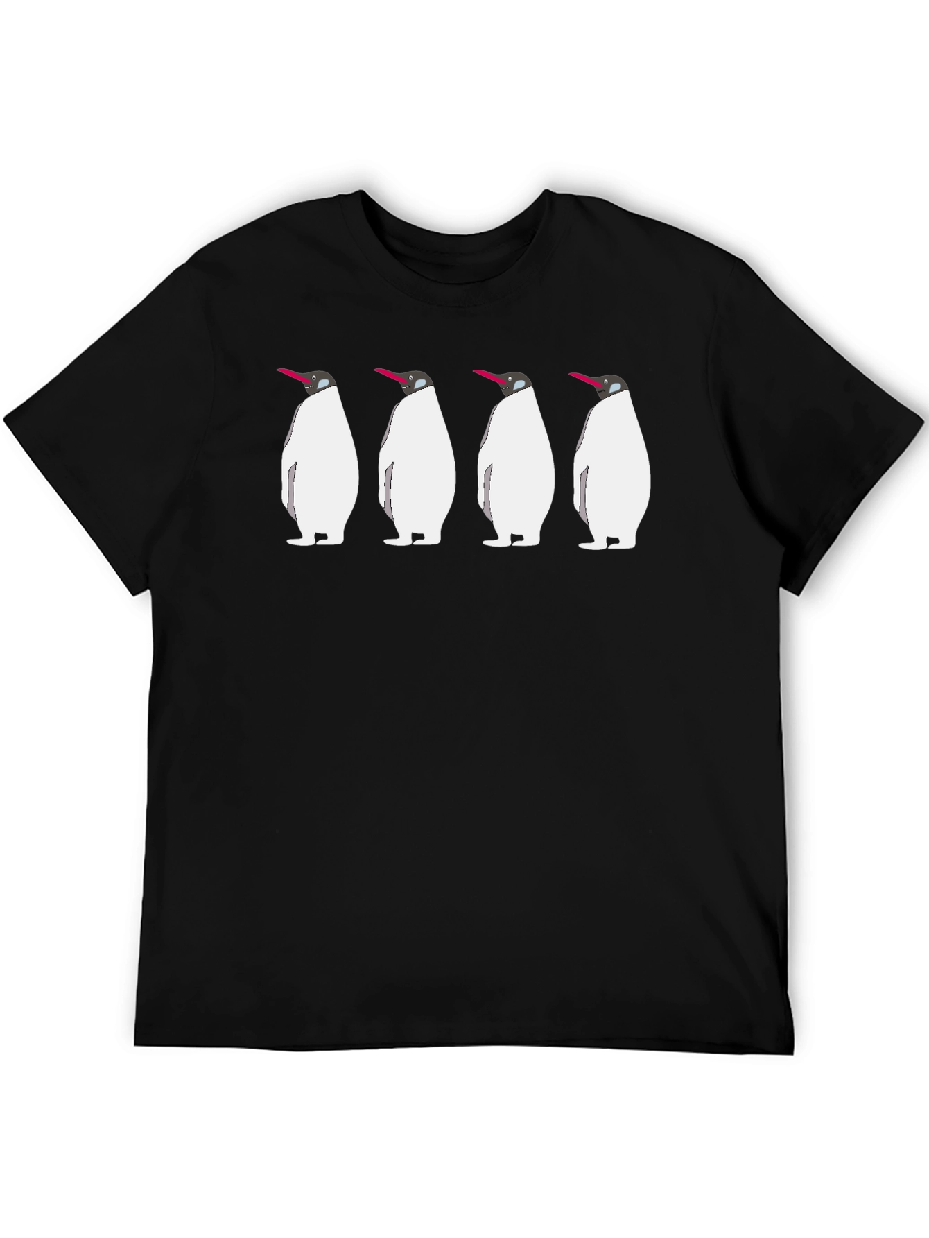 Penguin Parade Black T-Shirt