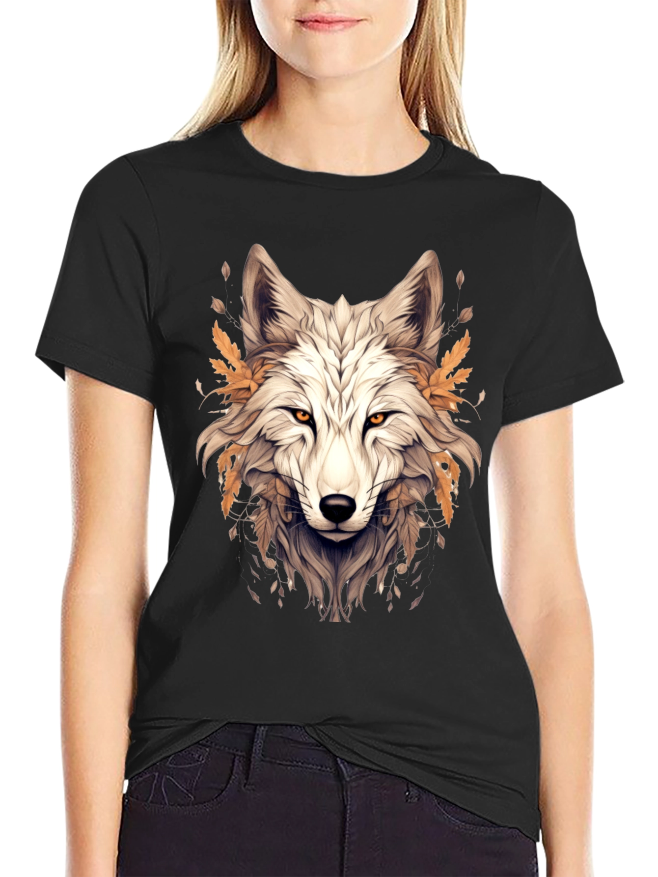 Wolf Graphic Black T-Shirt