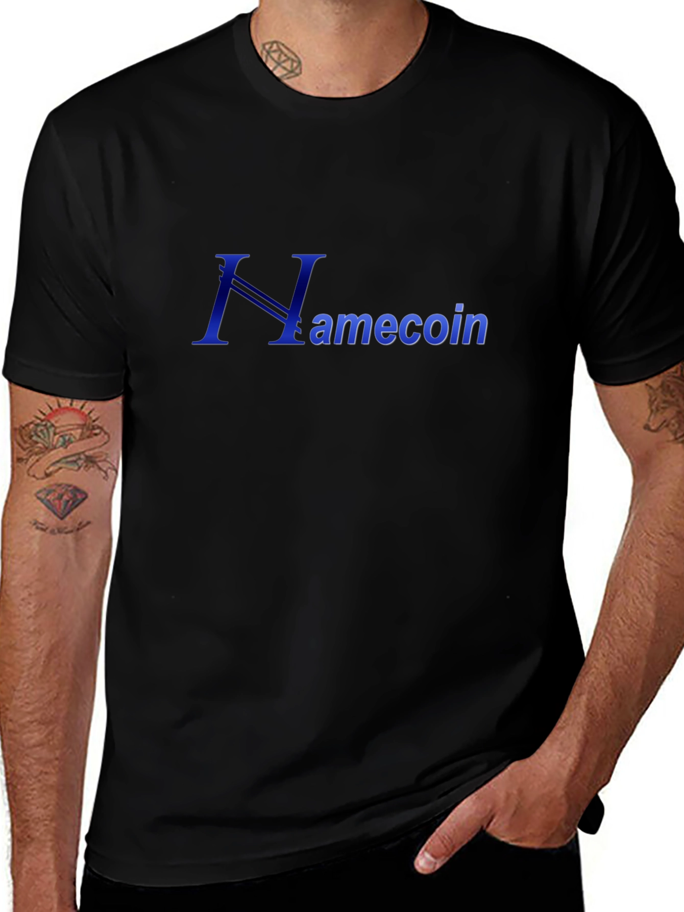 Namecoin Graphic Tee - Crypto Enthusiast Black T-Shirt