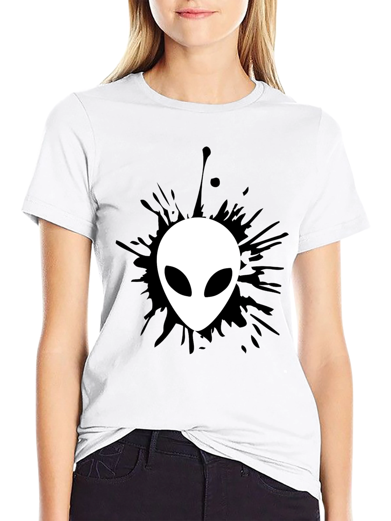 Alien Graphic Black T-Shirt - Mens Fashion