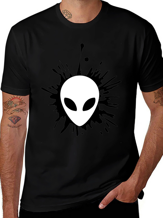 Alien Graphic Black T-Shirt - Mens Fashion
