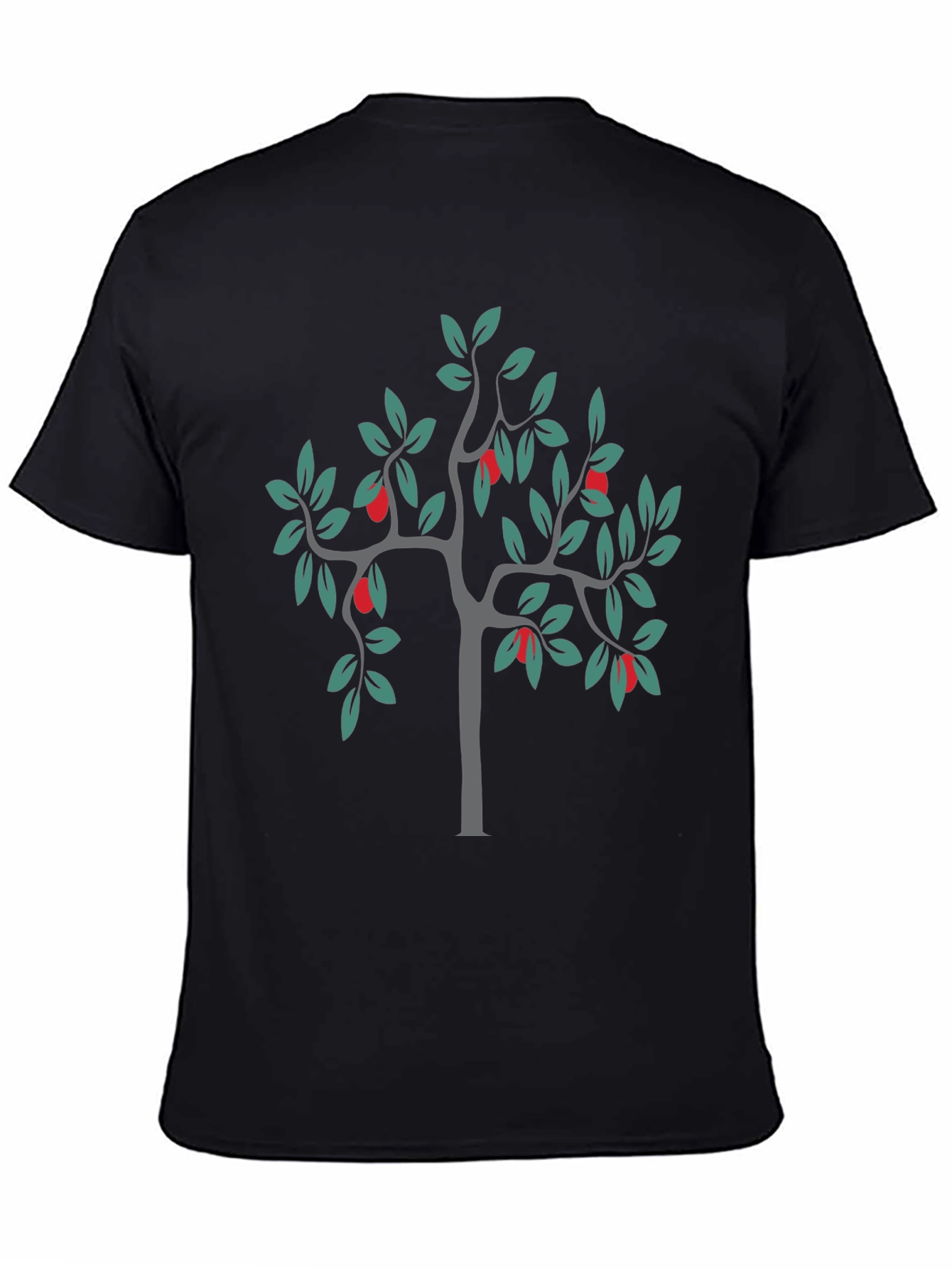 Stylish Black Tree Graphic Tee