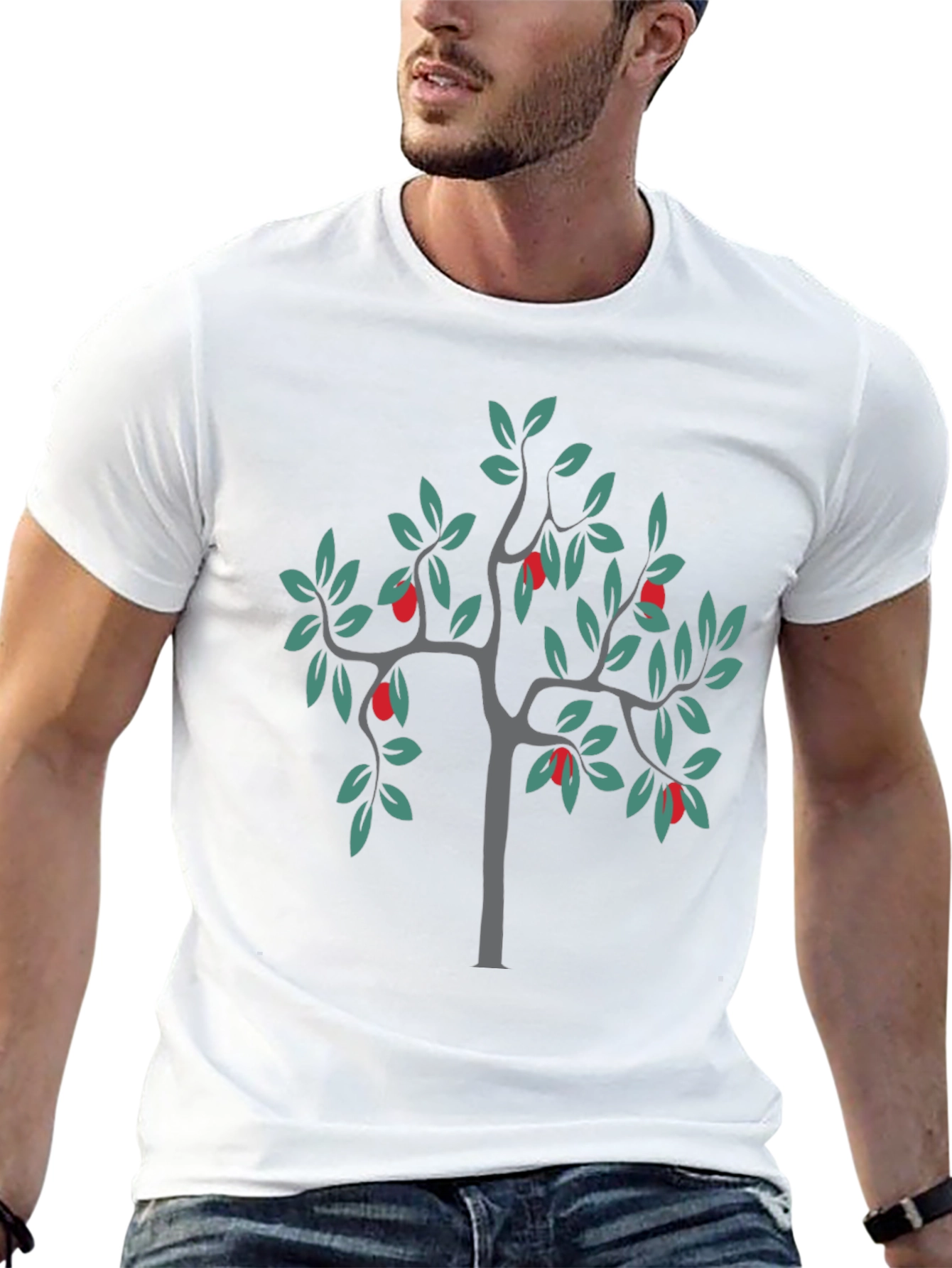 Stylish Black Tree Graphic Tee