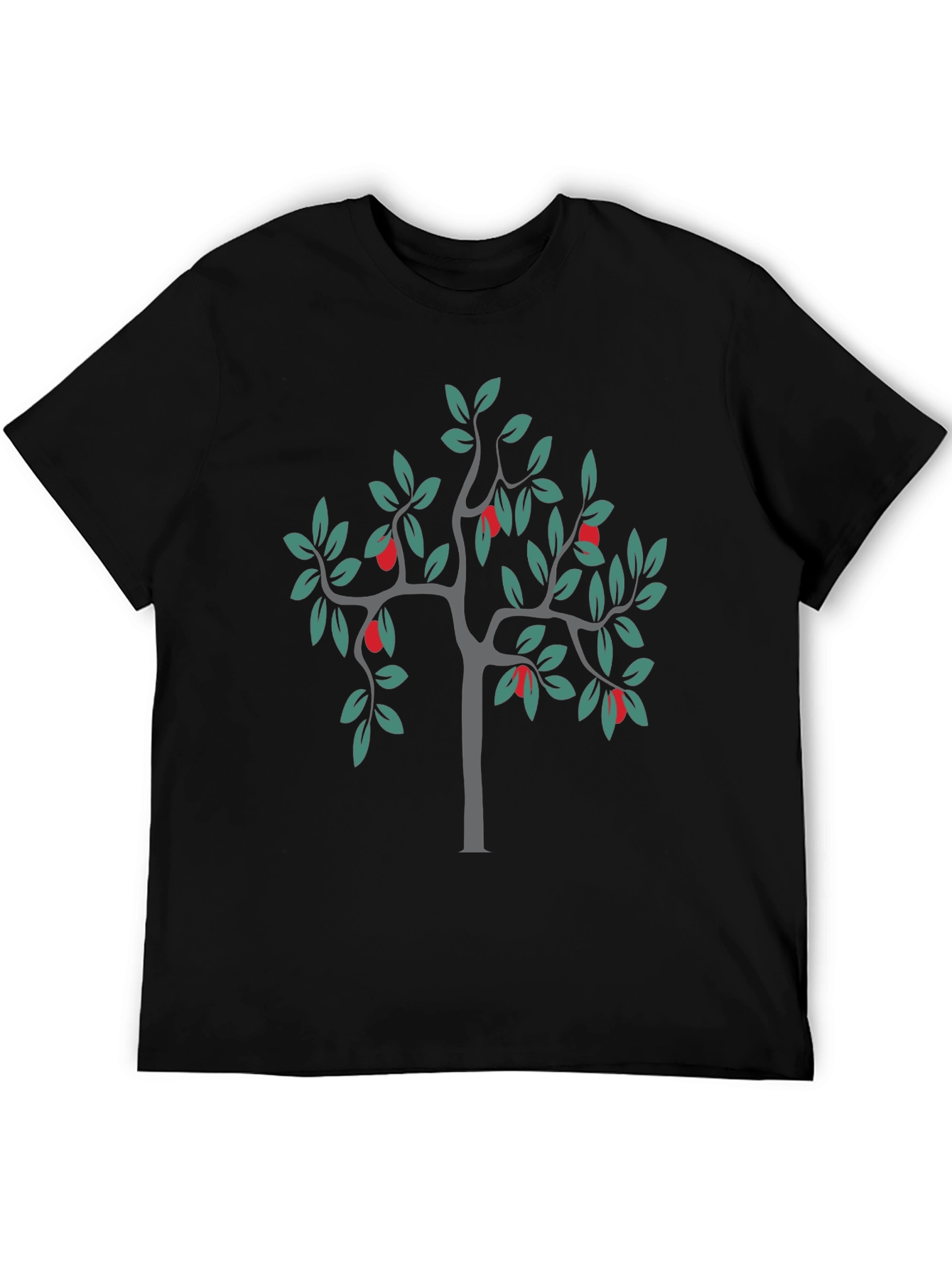 Stylish Black Tree Graphic Tee