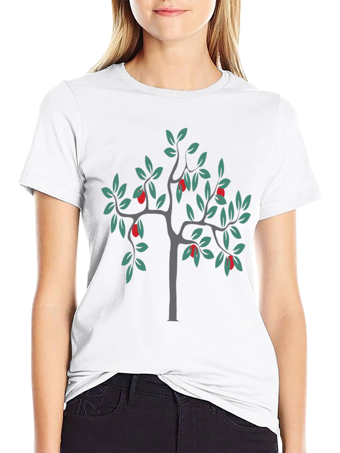 Stylish Black Tree Graphic Tee