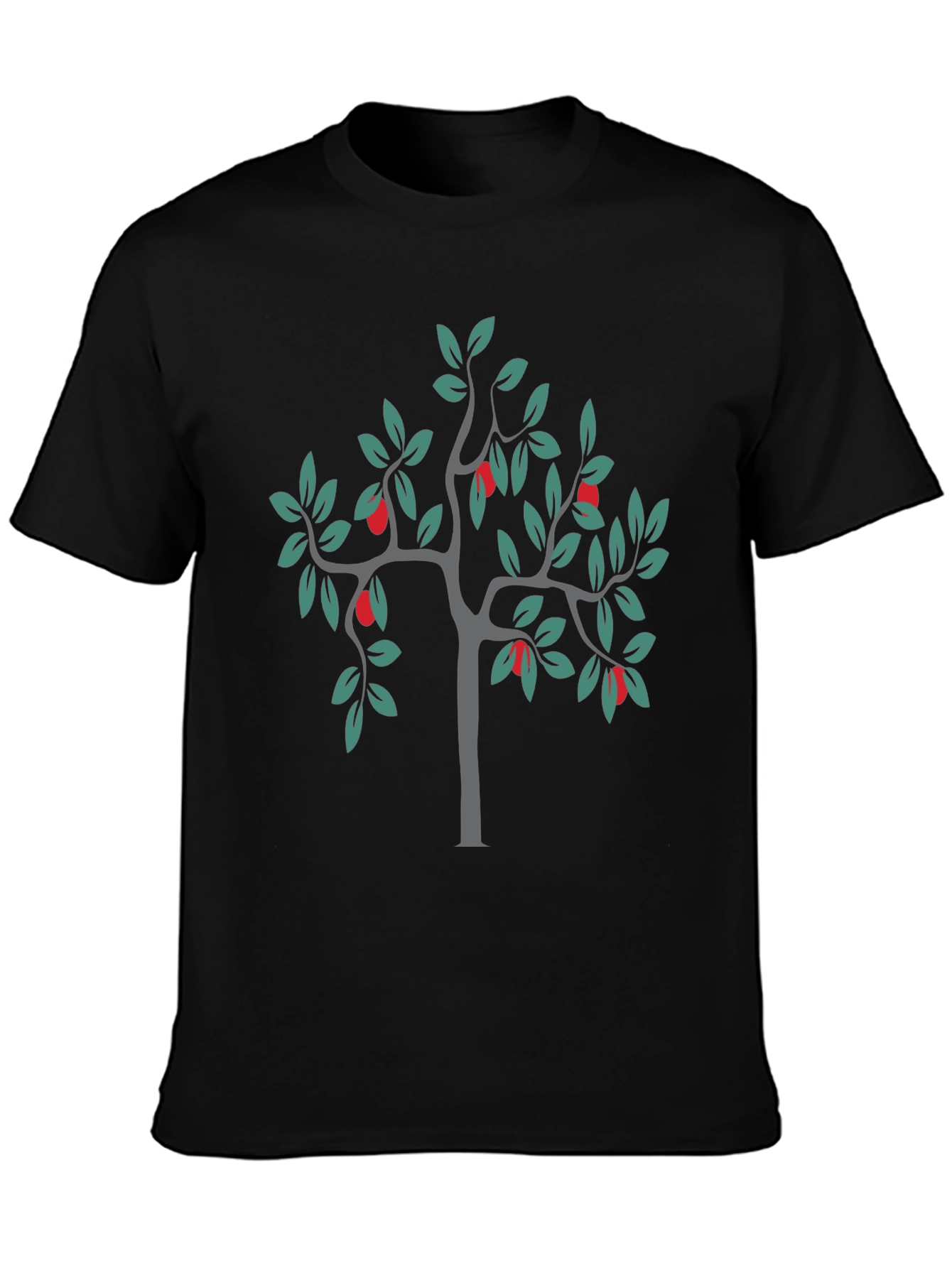 Stylish Black Tree Graphic Tee