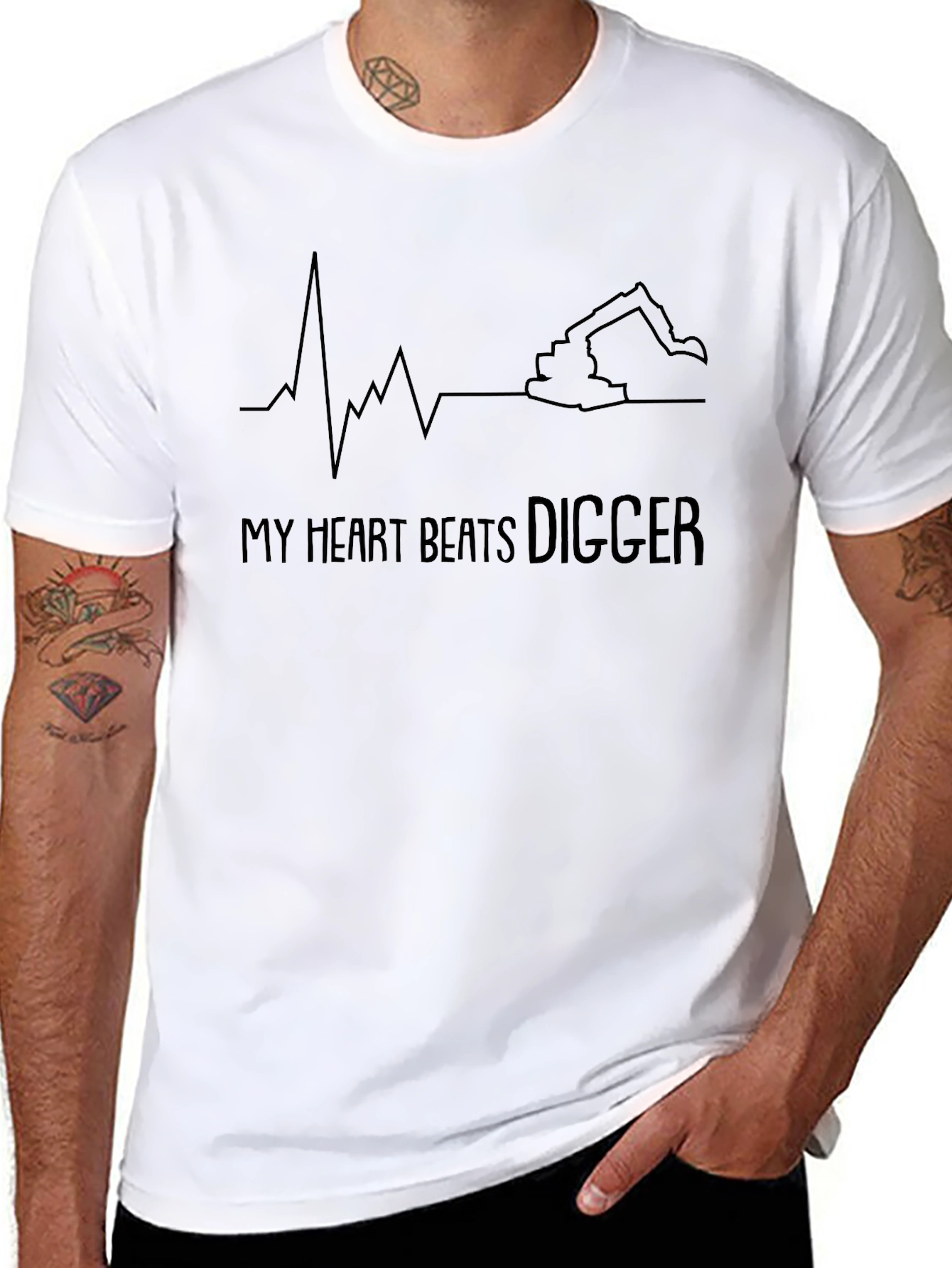 My Heart Beats Digger T-Shirt