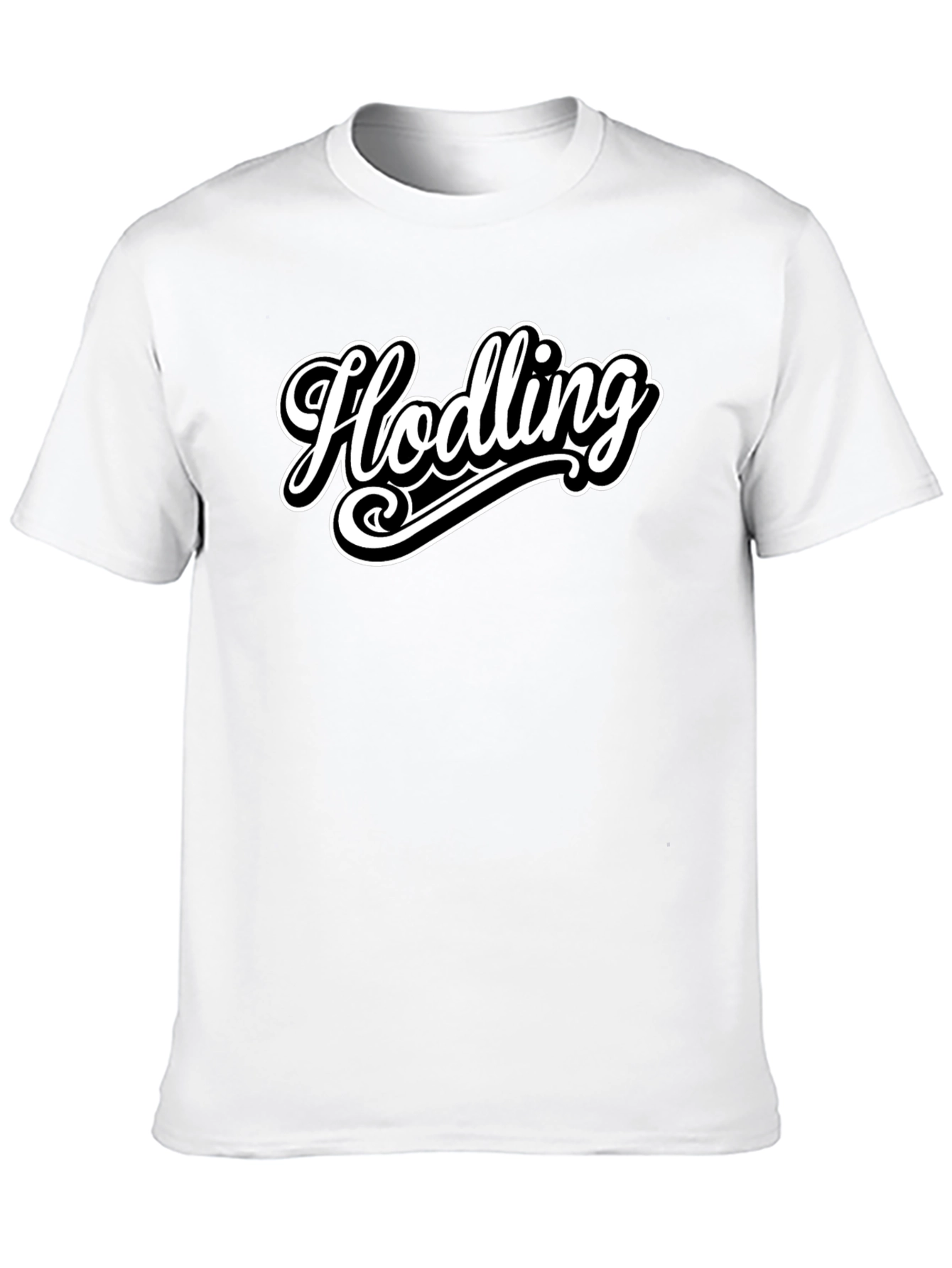 Hodling Crypto T-Shirt - Black Cotton Tee