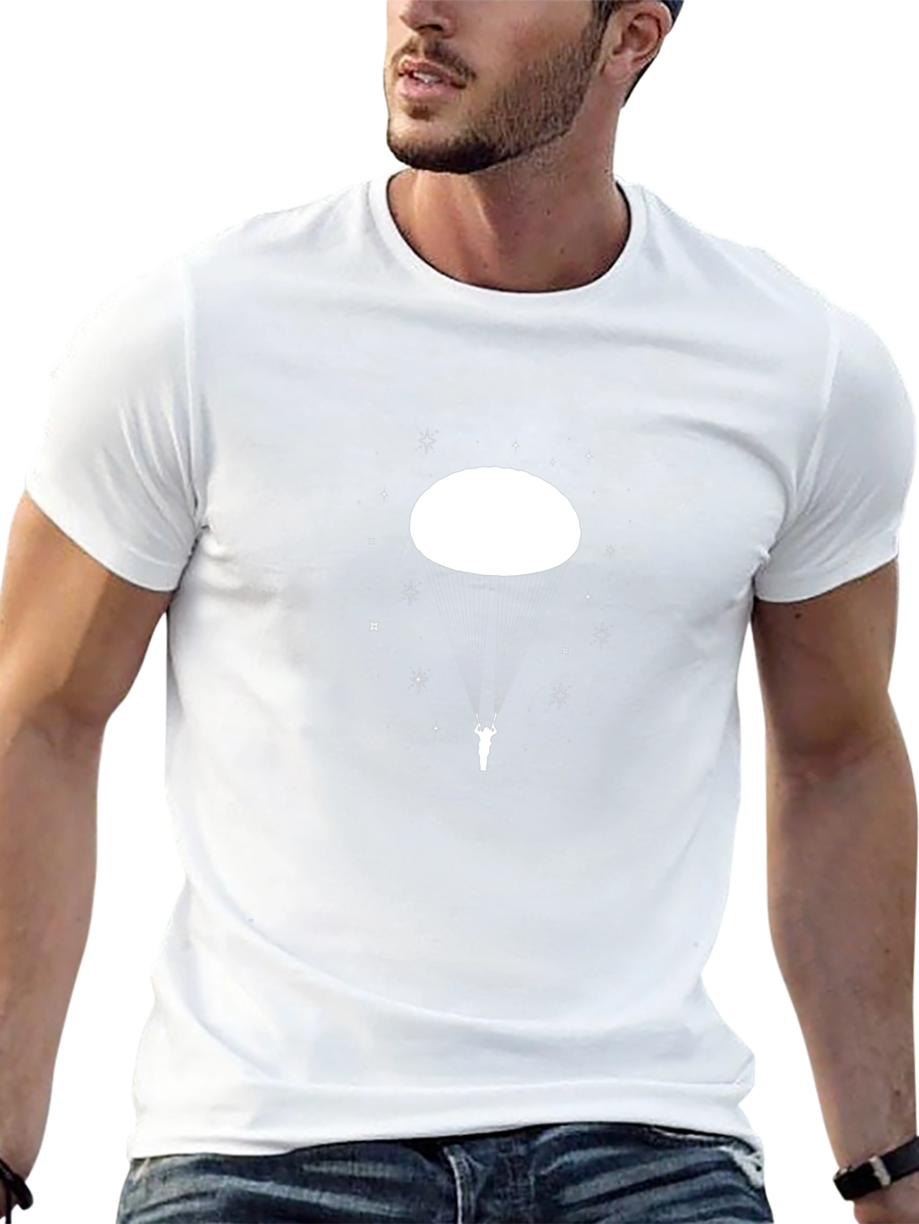 Cosmic Dream T-Shirt - Black Cotton Blend Graphic Tee