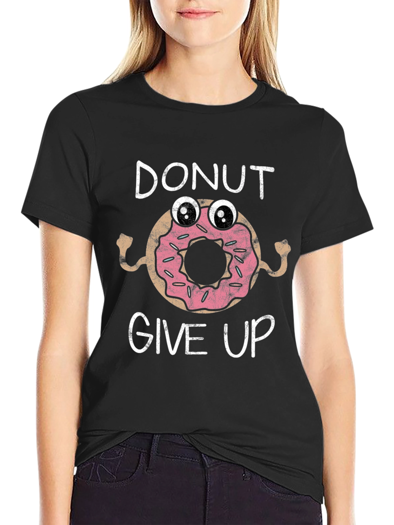 Donut Give Up Graphic Tee