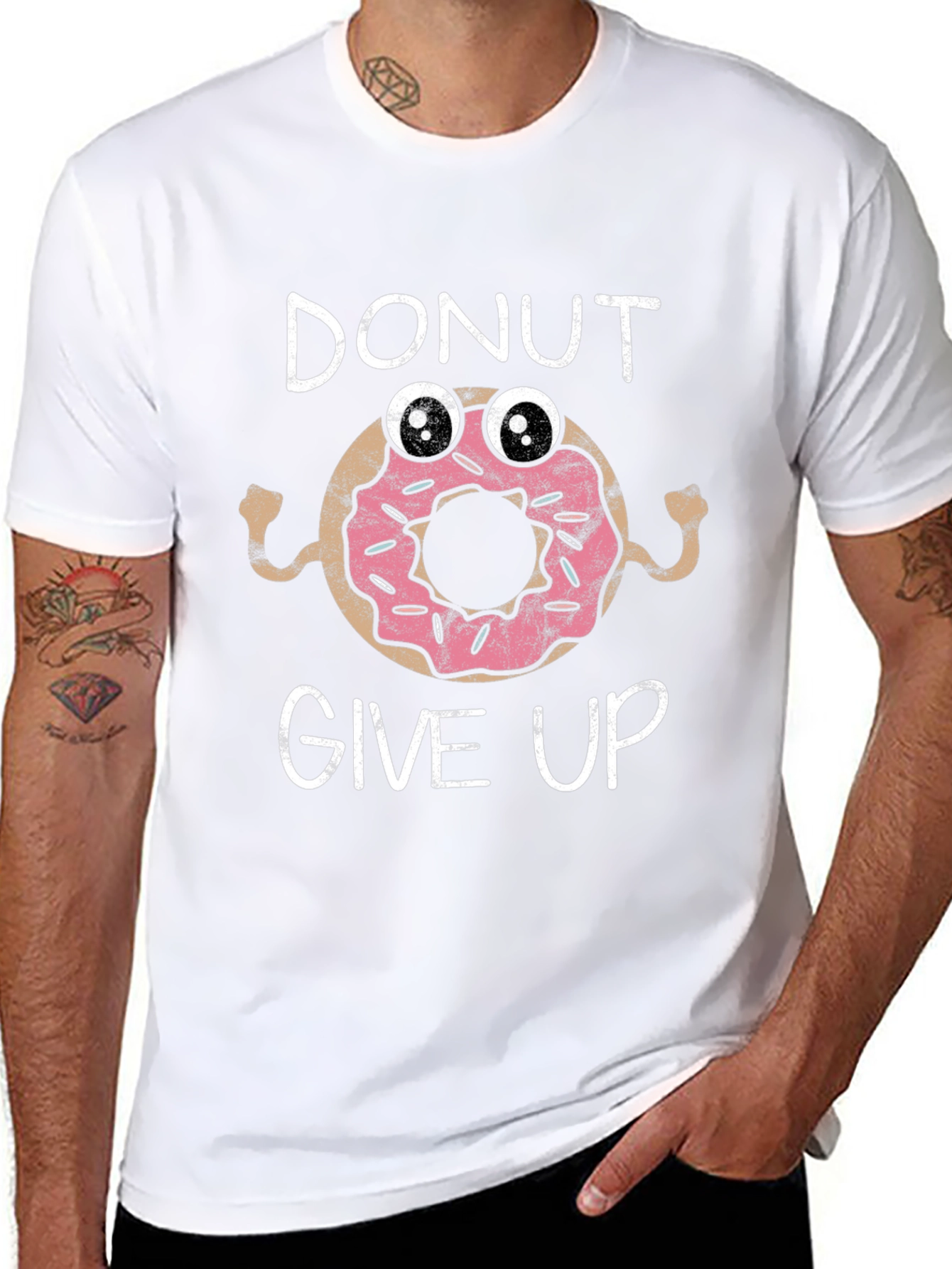 Donut Give Up Graphic Tee