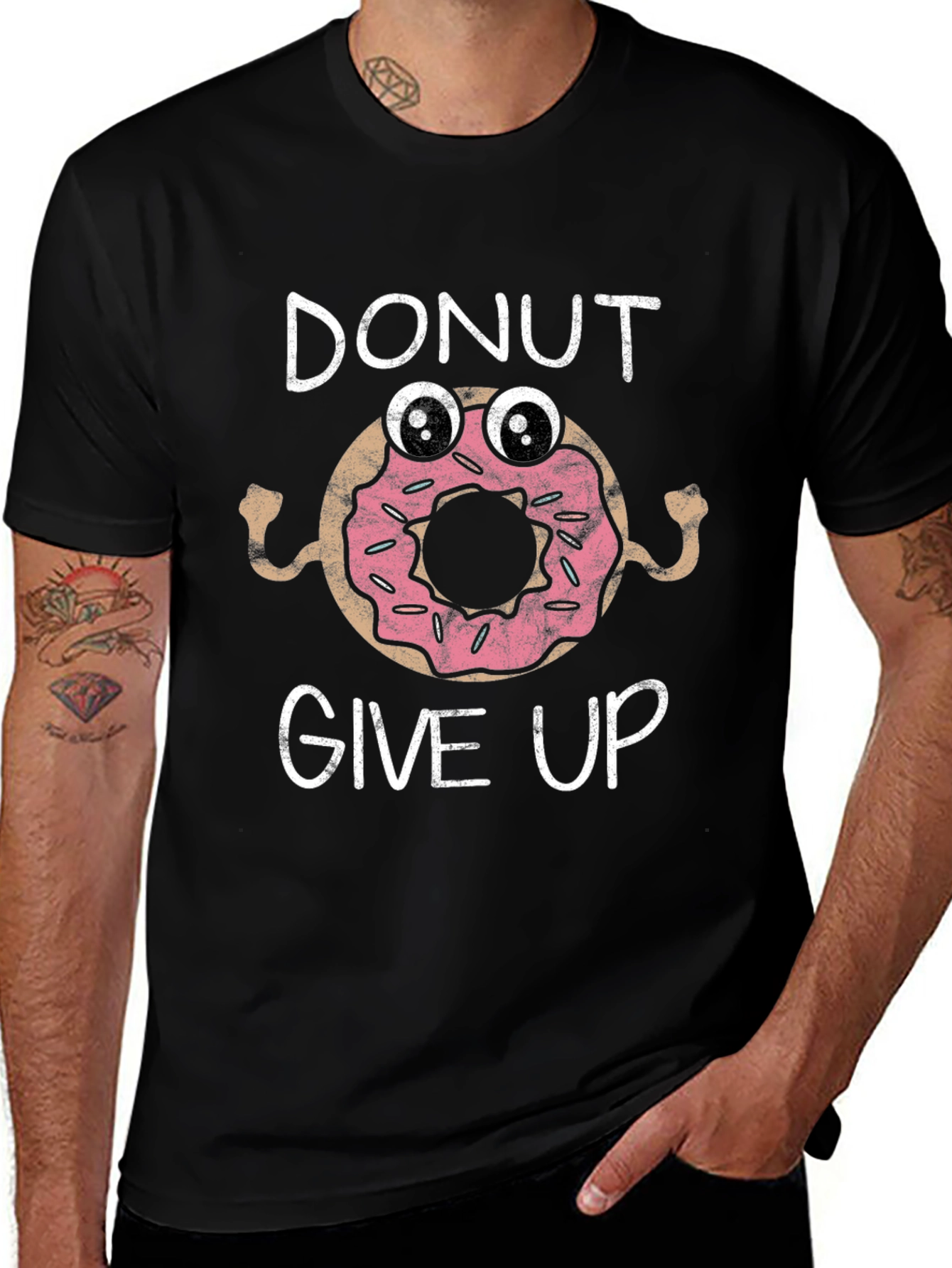 Donut Give Up Graphic Tee