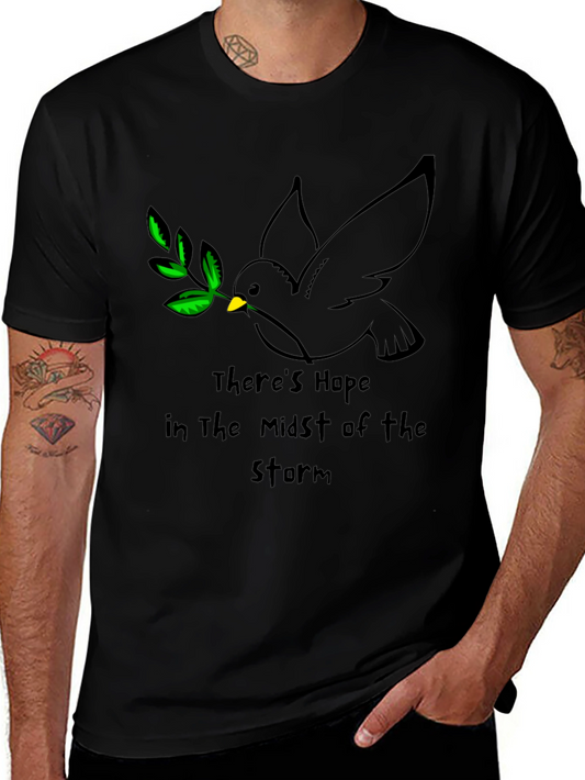 Hope in the Storm T-Shirt: Peace Dove Graphic Tee