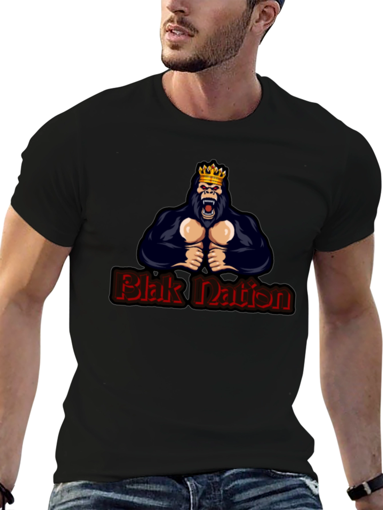 Blak Nation Gorilla King Graphic Tee