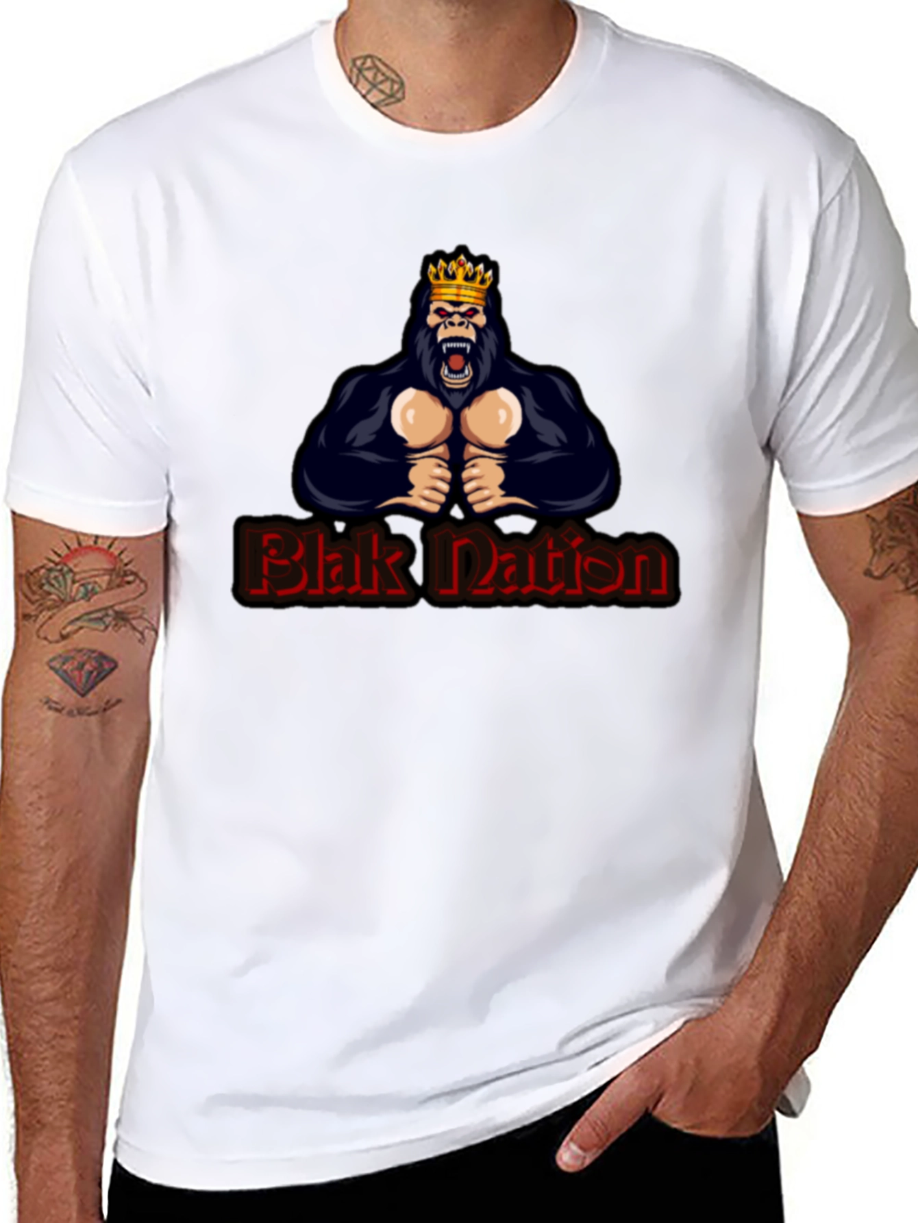 Blak Nation Gorilla King Graphic Tee
