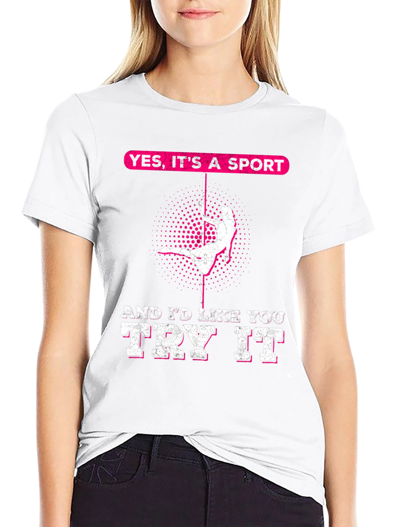Yes Its A Sport Pole Dancing Graphic Tee