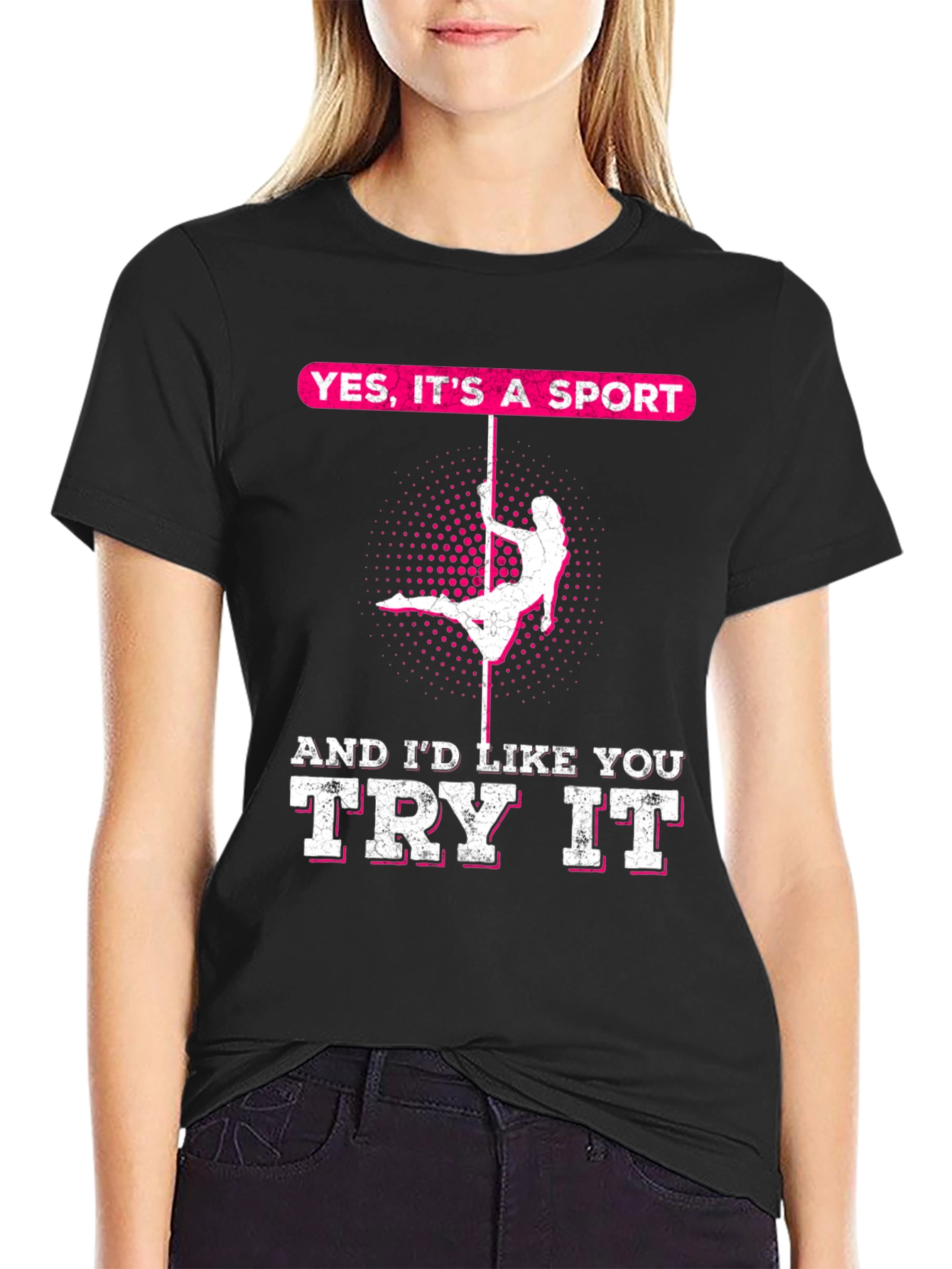 Yes Its A Sport Pole Dancing Graphic Tee