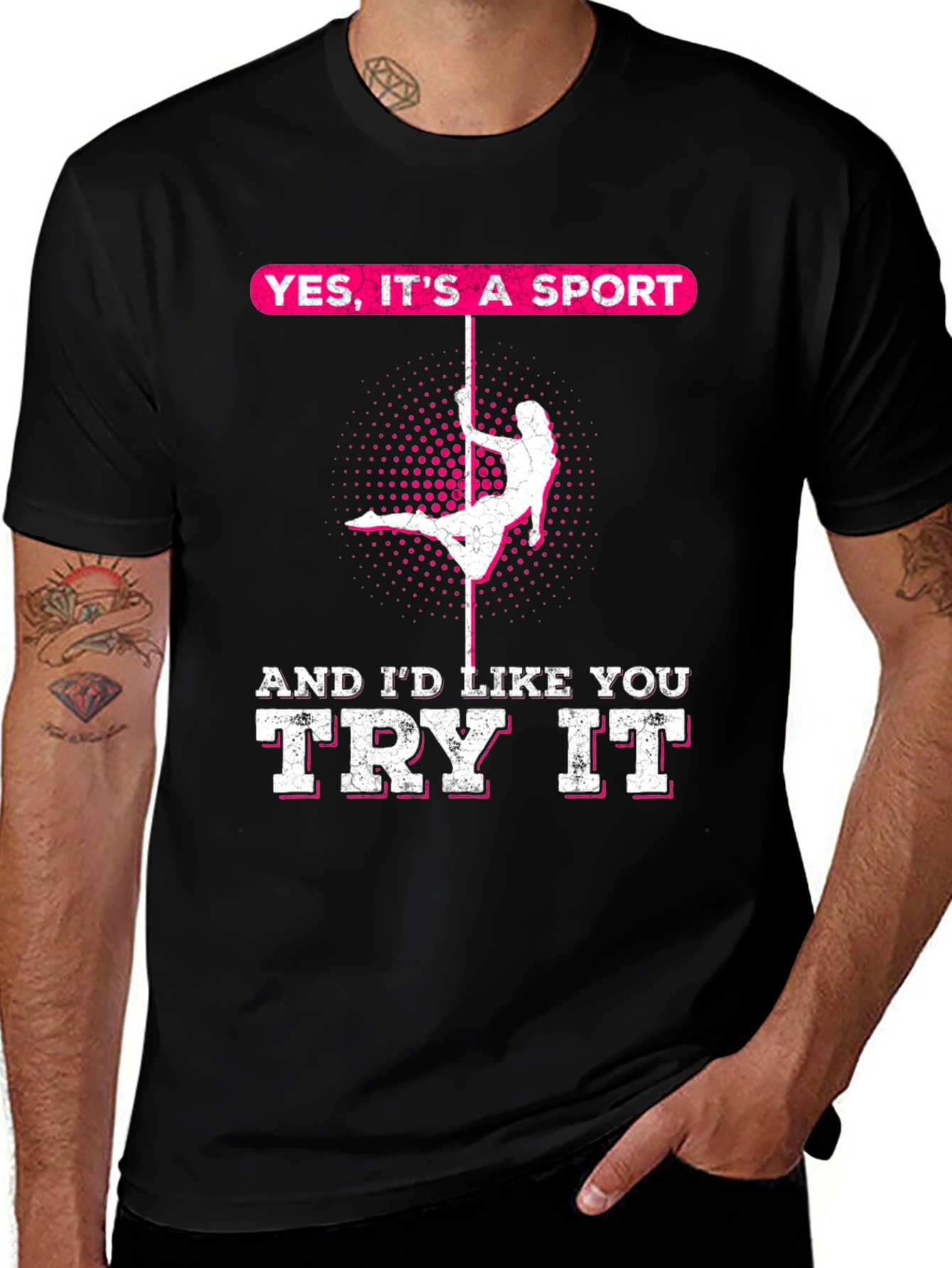 Yes Its A Sport Pole Dancing Graphic Tee