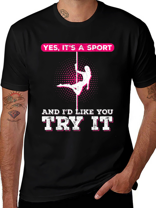 Yes Its A Sport Pole Dancing Graphic Tee