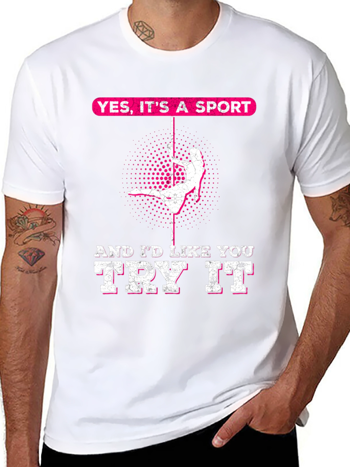 Yes Its A Sport Pole Dancing Graphic Tee