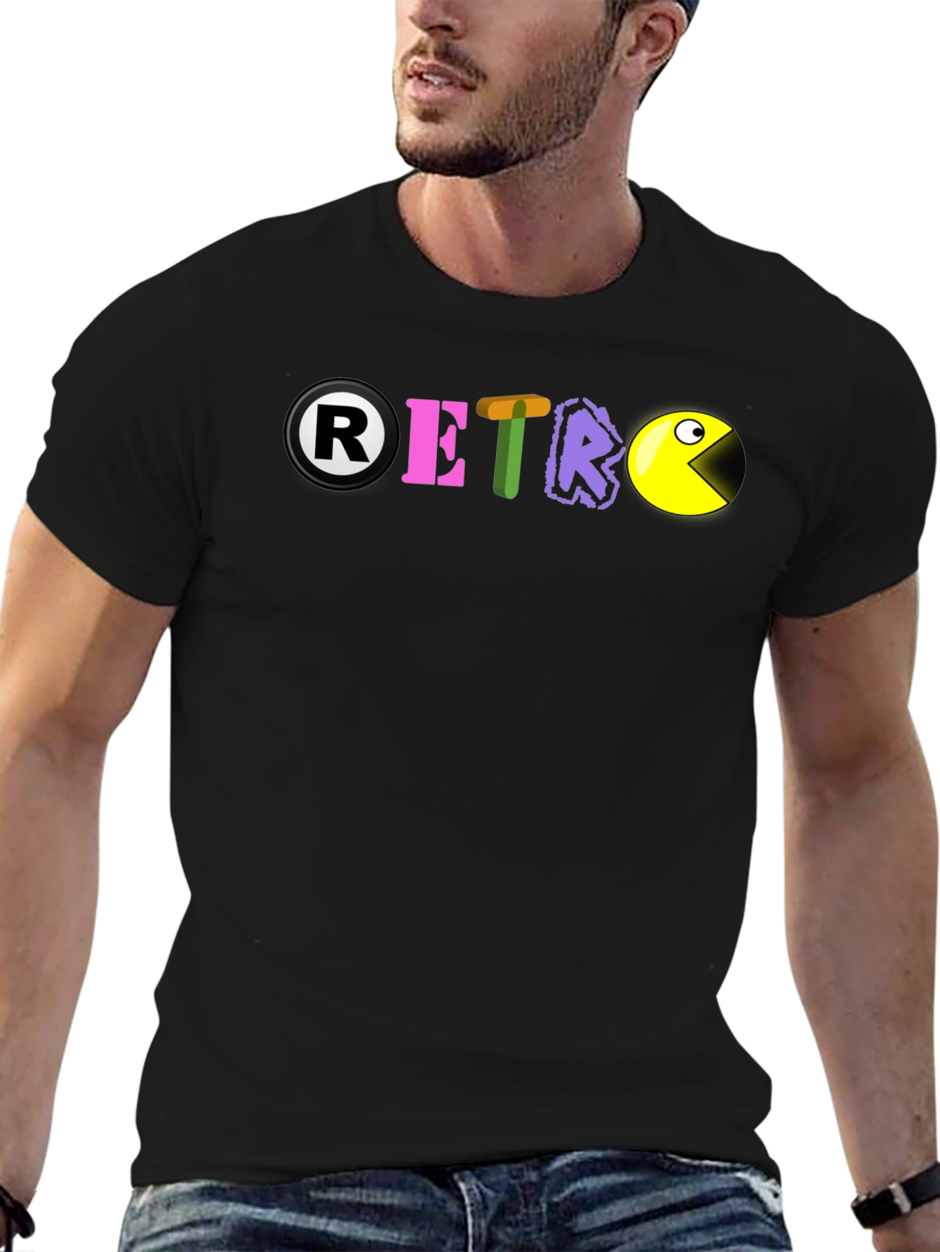 Retro Gaming T-Shirt - Pac-Man Inspired Design