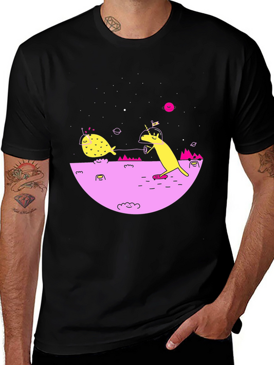 Cosmic Unicorn Black Graphic Tee